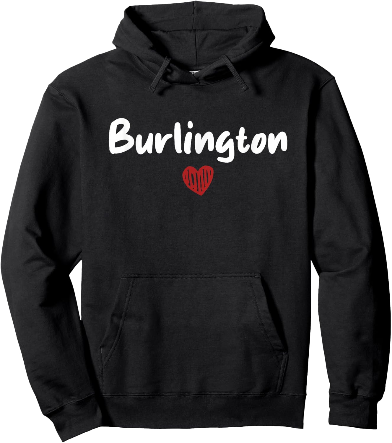Burlington - I Love Burlington - Throwback Design - Classic Hoodie - Hoodie | Black
