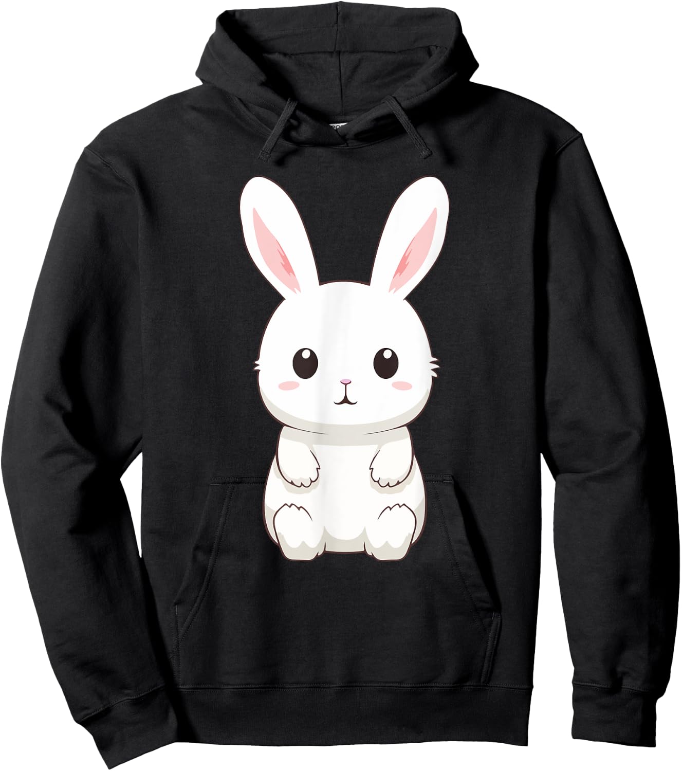 Kawaii Bunny Hoodie - Hoodie | Black