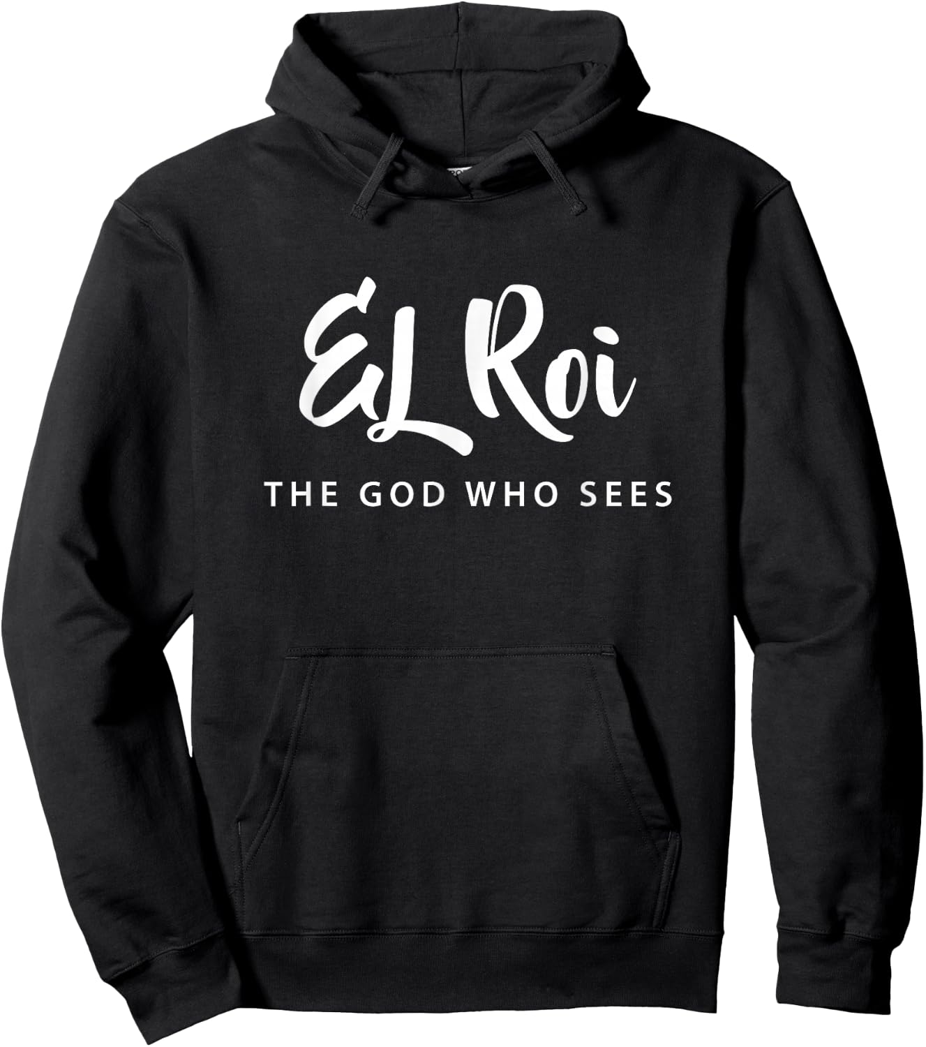 Hebrew Name of God EL Roi The God Who Sees Christian Hoodie - Hoodie | Black
