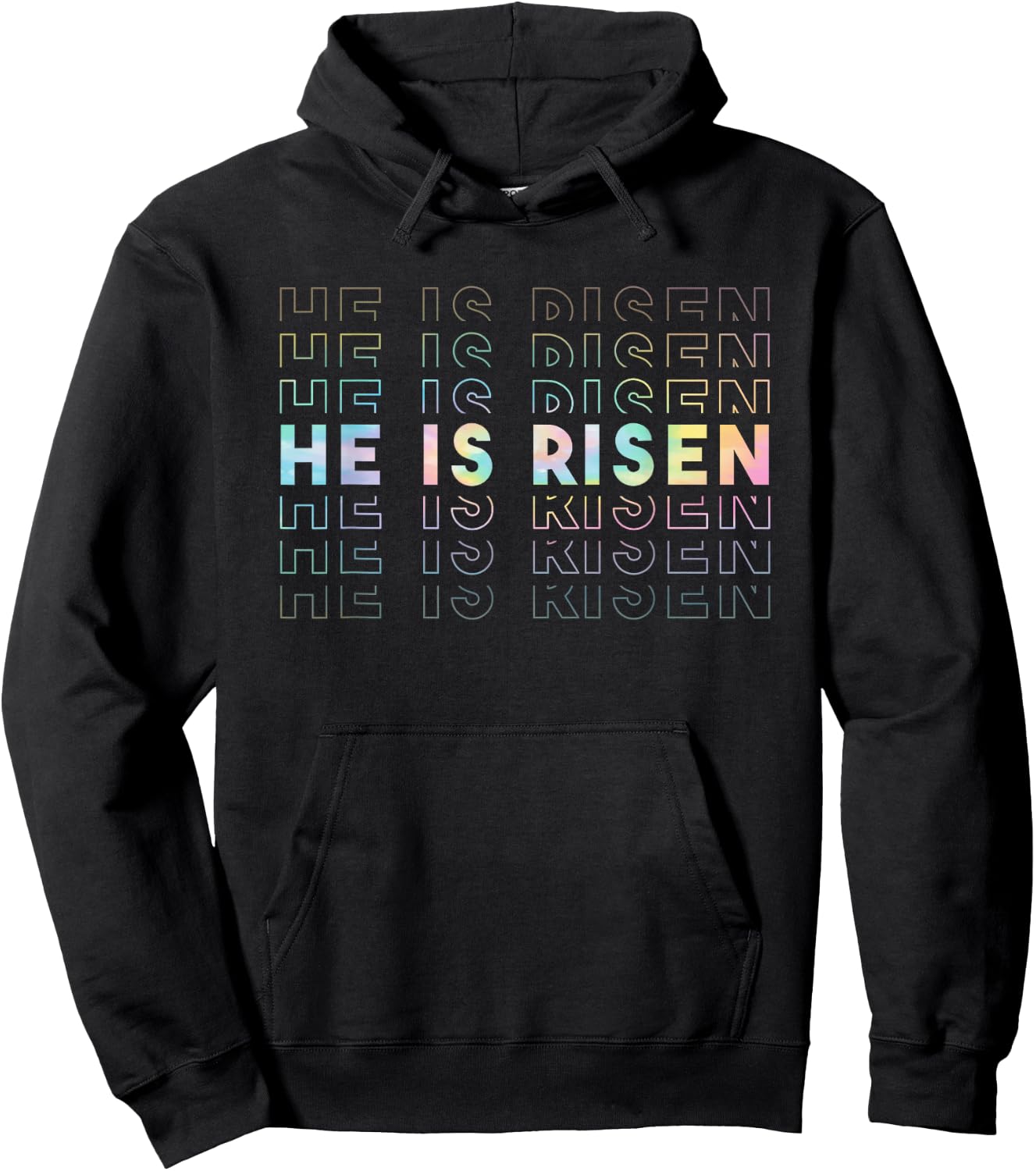 He Is Risen Sun Resurrection Easter Christian Men Women Kids Hoodie - Hoodie | Black