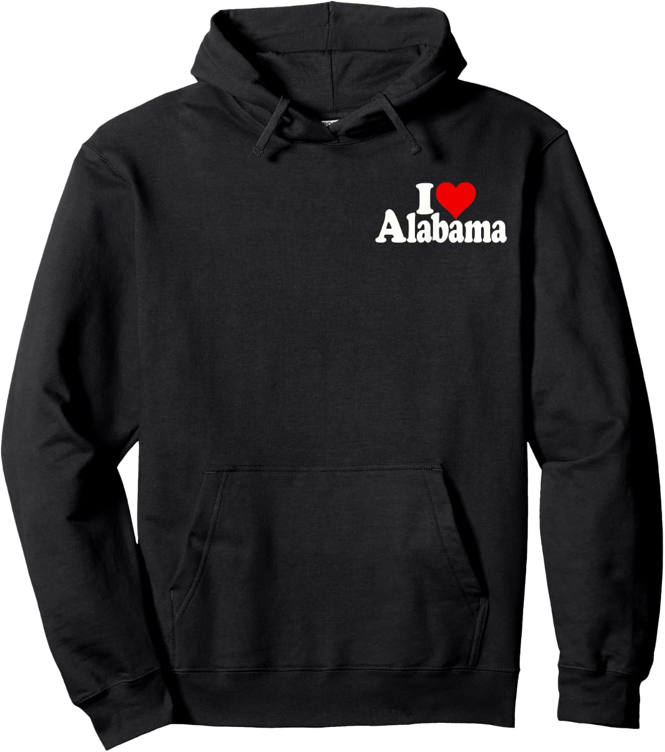 I Love Alabama I Heart Bama Hoodie - Hoodie | Black