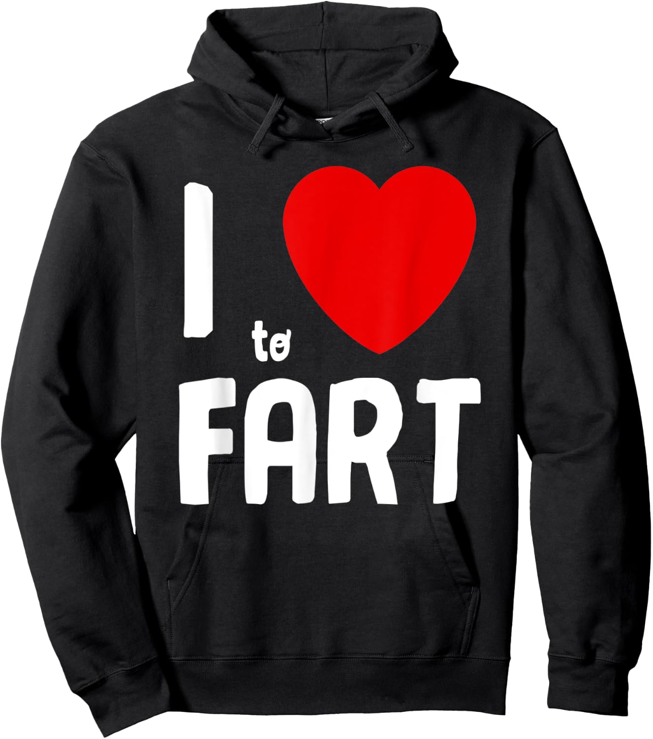 I Heart To Fart Shirt I Love Farting Adult Youth Funny Fart Hoodie - Hoodie | Black