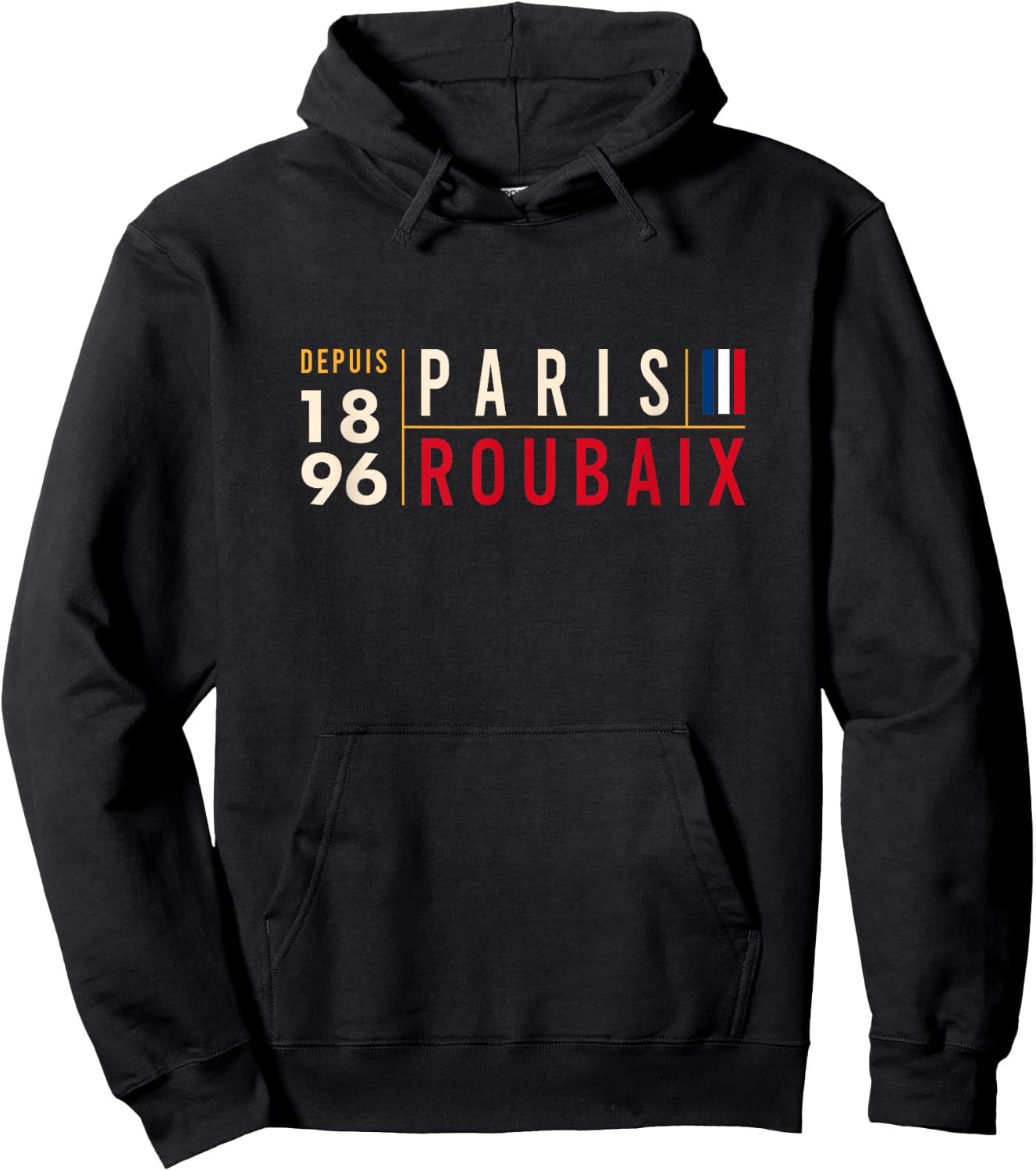 Paris Roubaix Cycling Hell Of The North Since 1896 Hoodie - Hoodie | Black