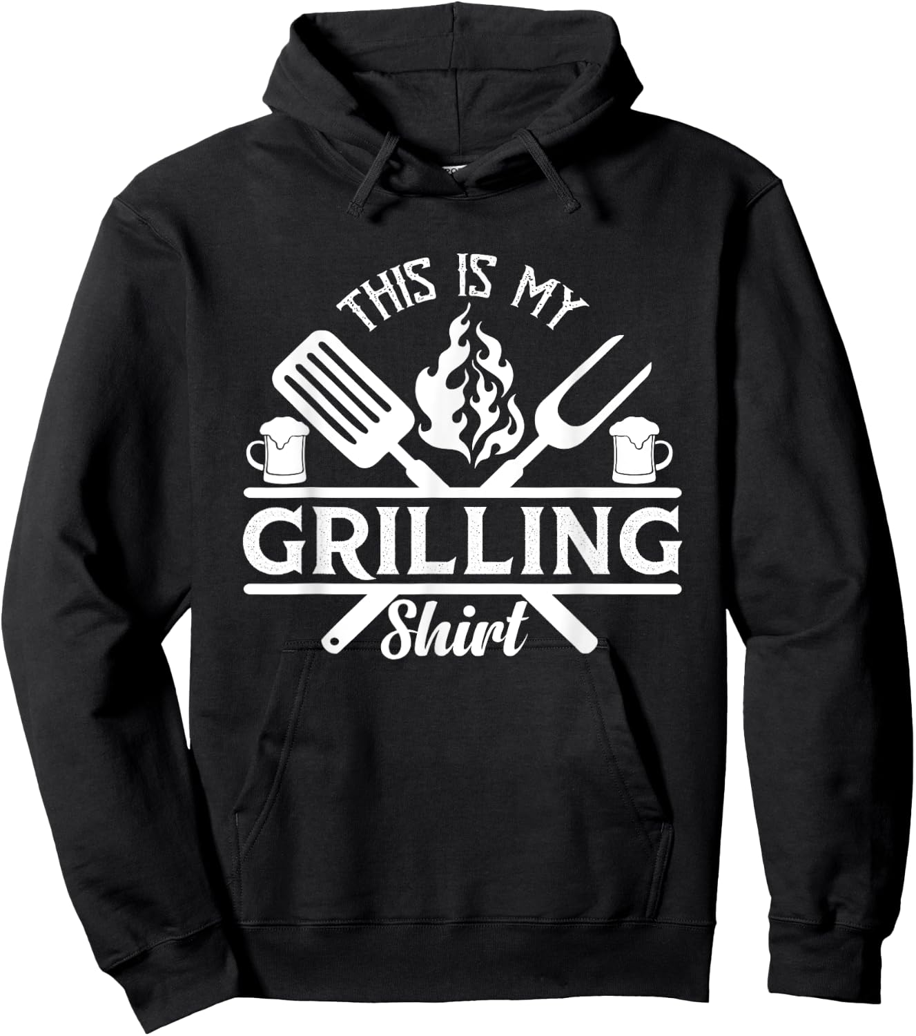This Is My Grilling Barbecue Fathers Day Memorial Day Hoodie - Hoodie | Black