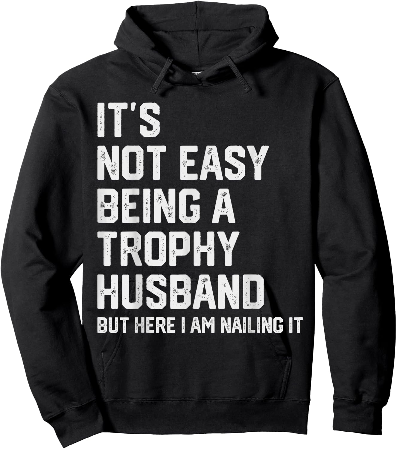 Funny Husband Wife Marriage Anniversary - Men's Vintage Humorous Modern - Black - Small - Short Sleeve Hoodie - Hoodie | Black