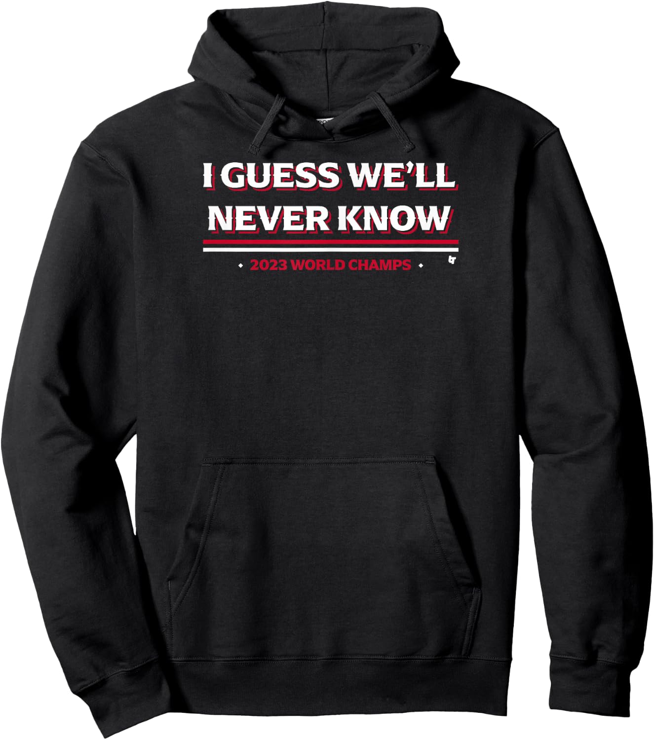 I Guess We'll Never Know - Texas Baseball Hoodie - Hoodie | Black