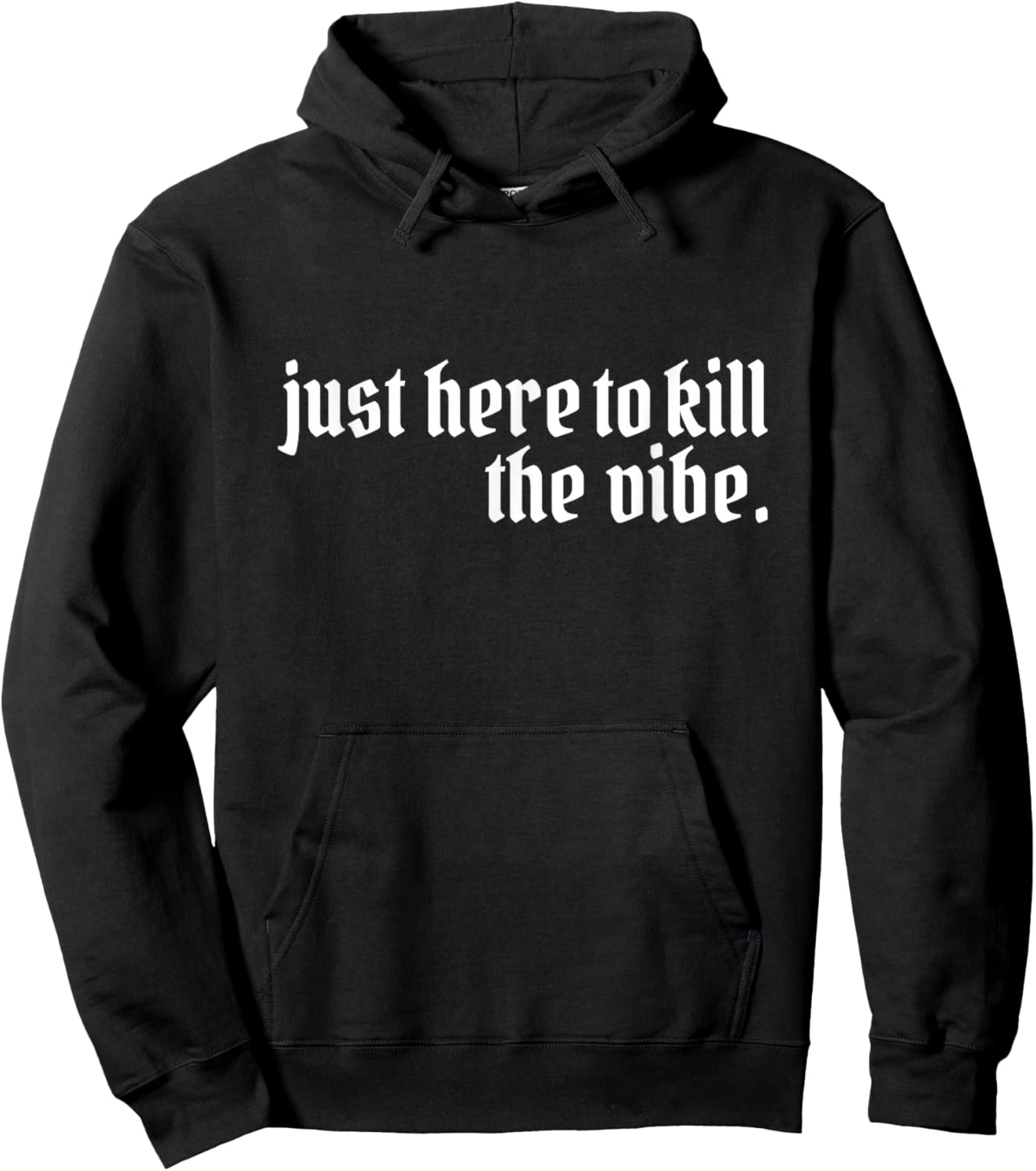 Emo Rock Here to Kill The Vibe Emo Ska Pop Punk Band Music Hoodie - Hoodie | Black
