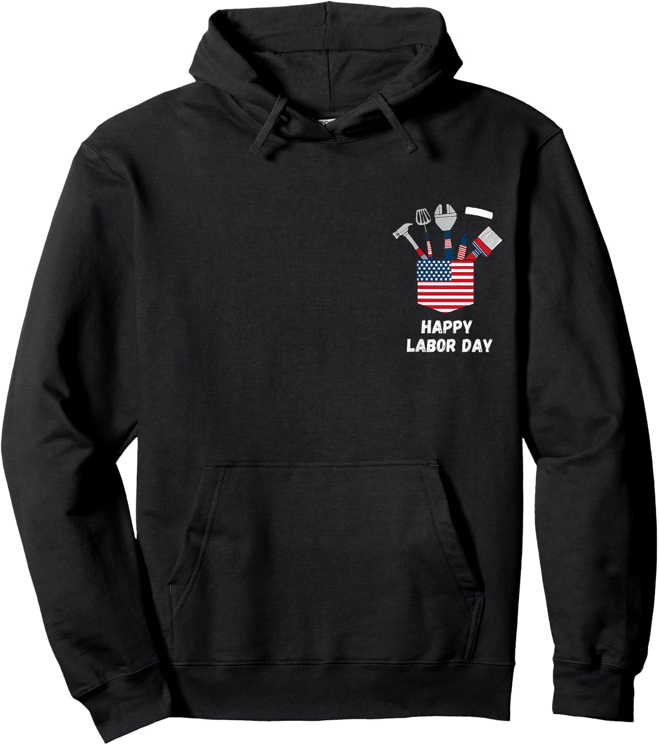 Happy Labor Day Union Worker Celebrating my first Labor Day Hoodie - Hoodie | Black