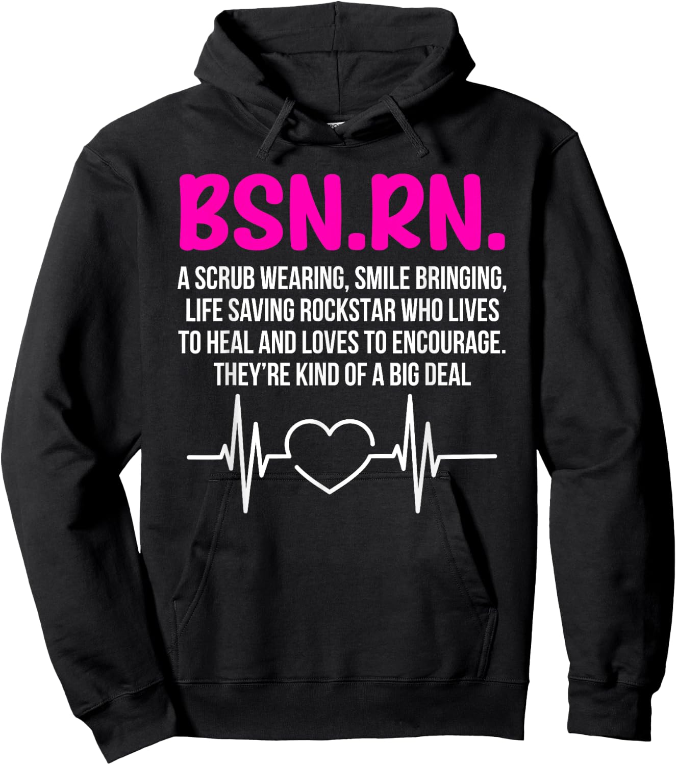 BSN RN Graduation Definition BSN Registered Nurse Graduation Hoodie - Hoodie | Black