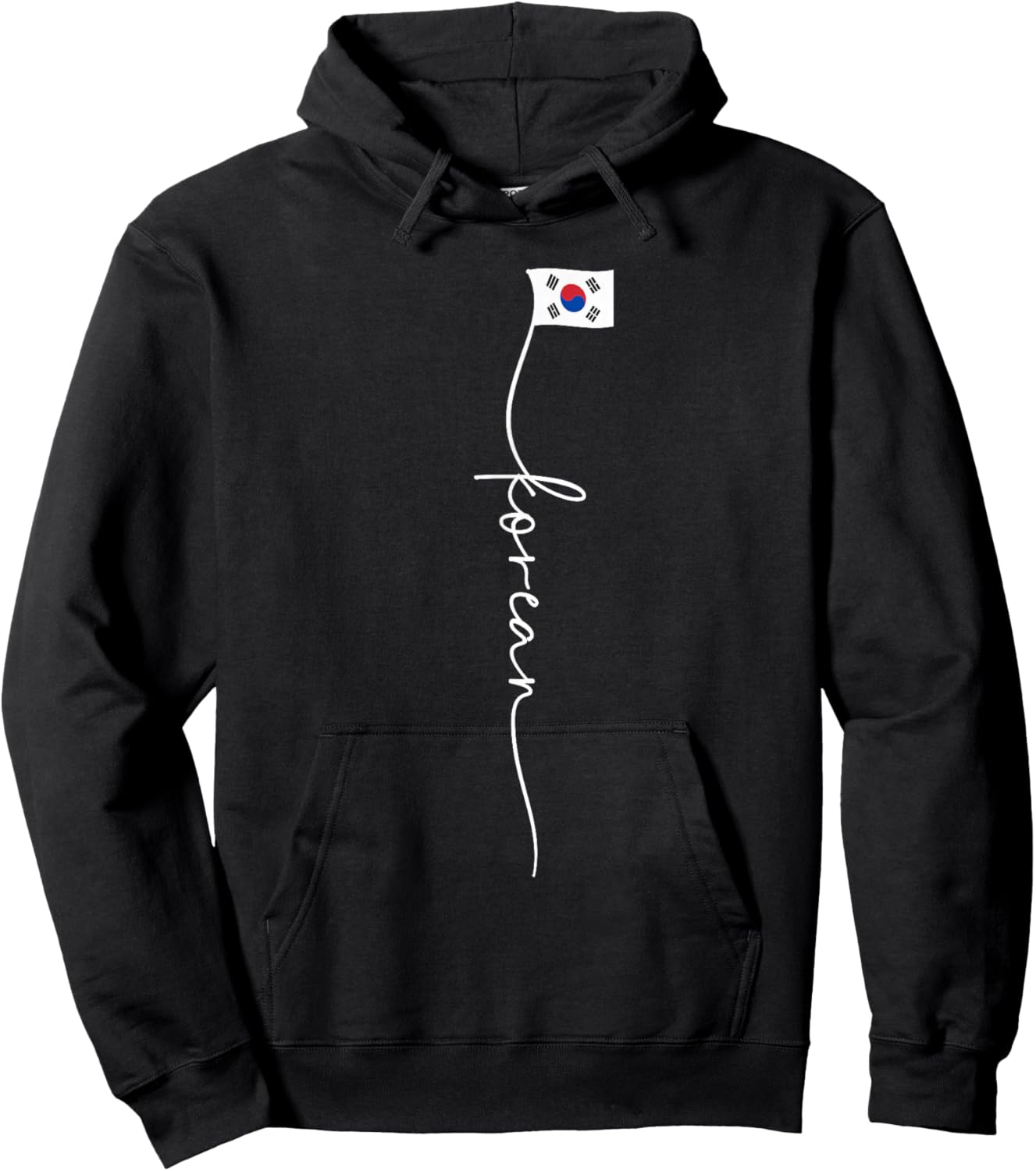 Korea Signature Korean Flag Hoodie - Hoodie | Black