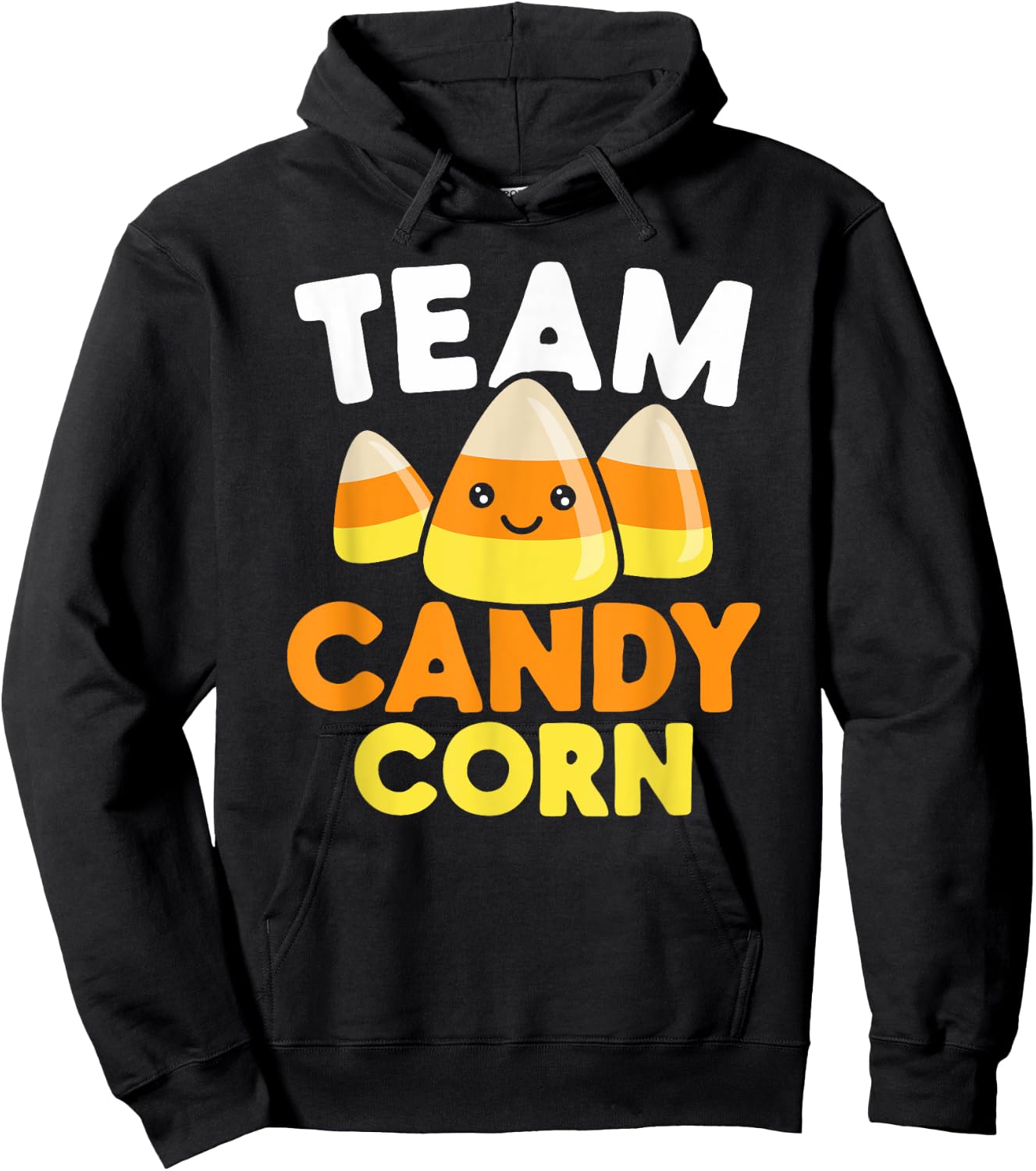 Team Candy Corn Funny Halloween Hoodie - Hoodie | Black