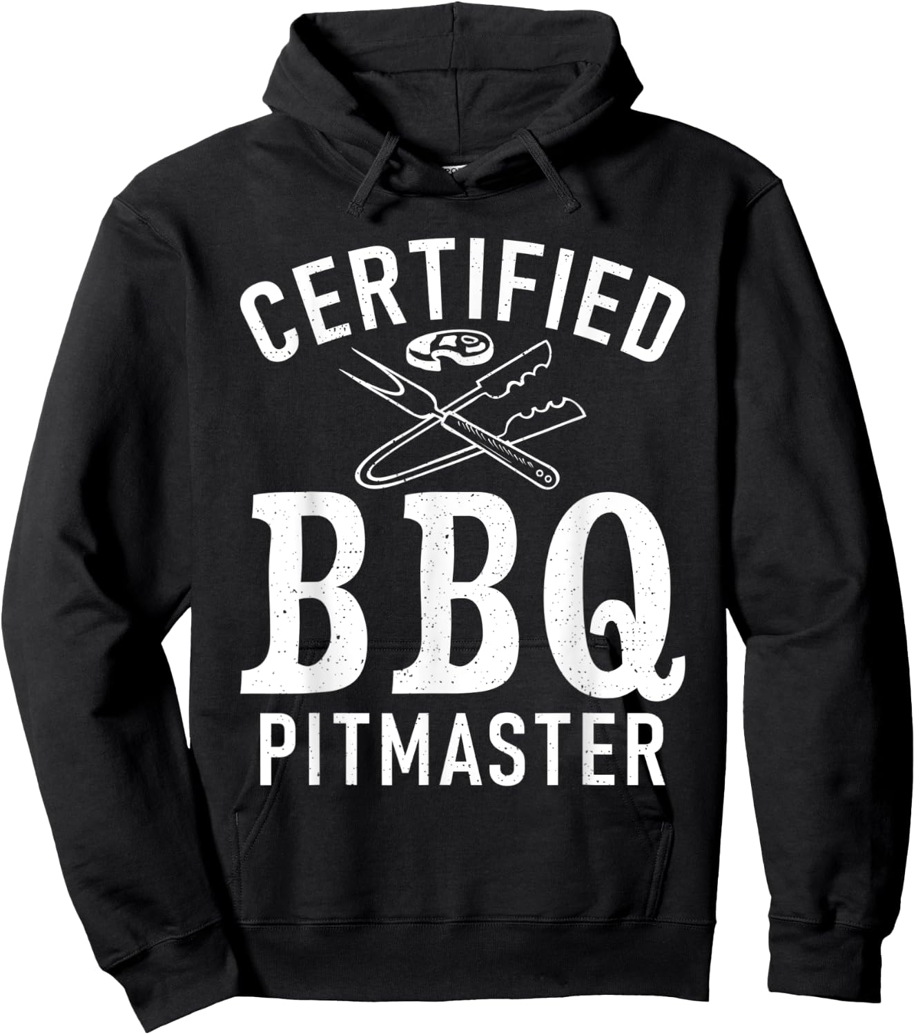 Grill Barbecue Grilling Certified BBQ Pitmaster Hoodie - Hoodie | Black