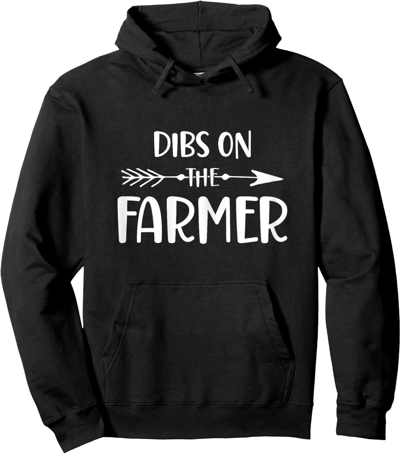Funny Farmer Wife, Dibs On The Farmer, Farm Wife Hoodie - Hoodie | Black