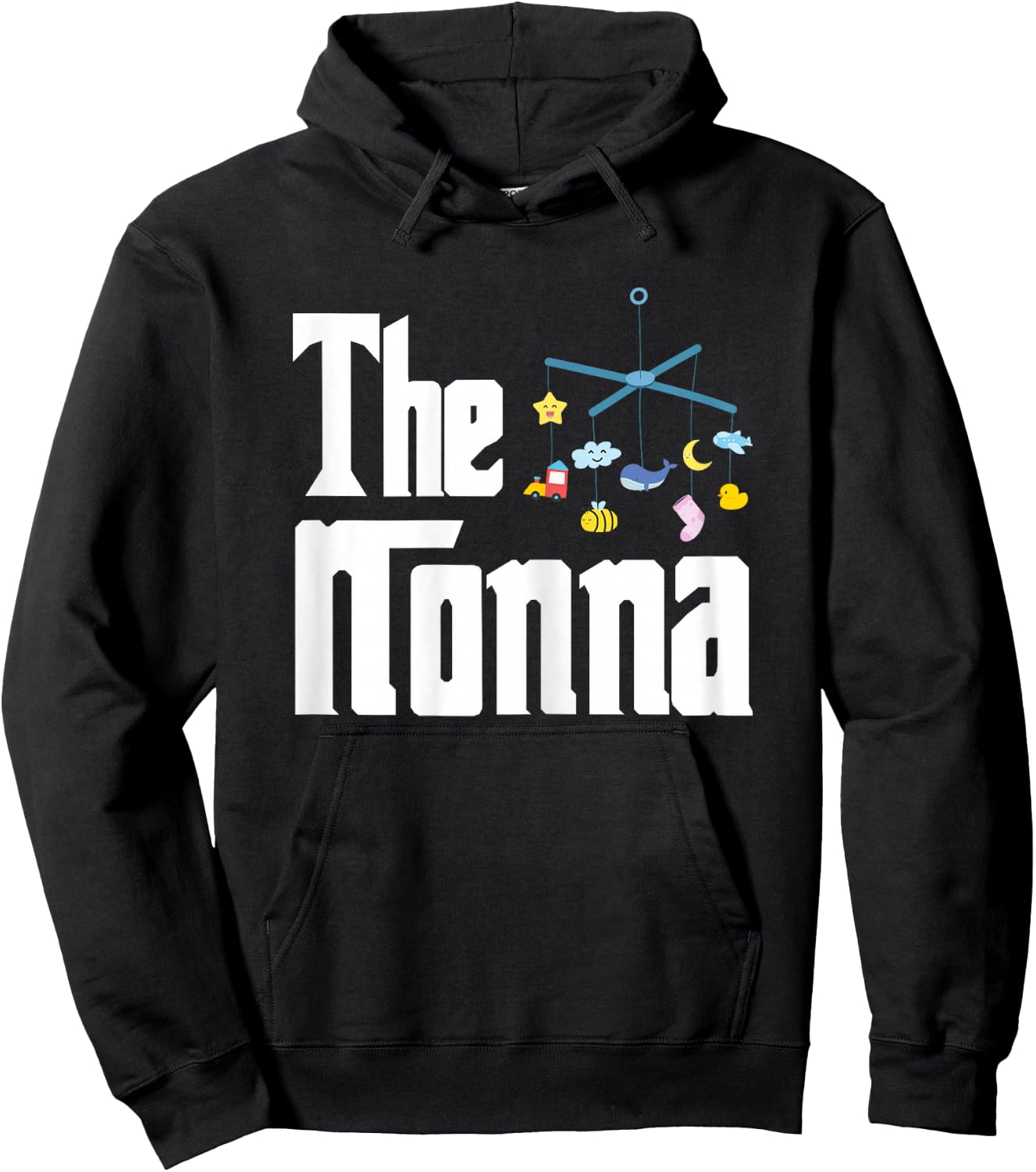 The Nonna | Grandma Grandmom | Grandmother Hoodie - Hoodie | Black