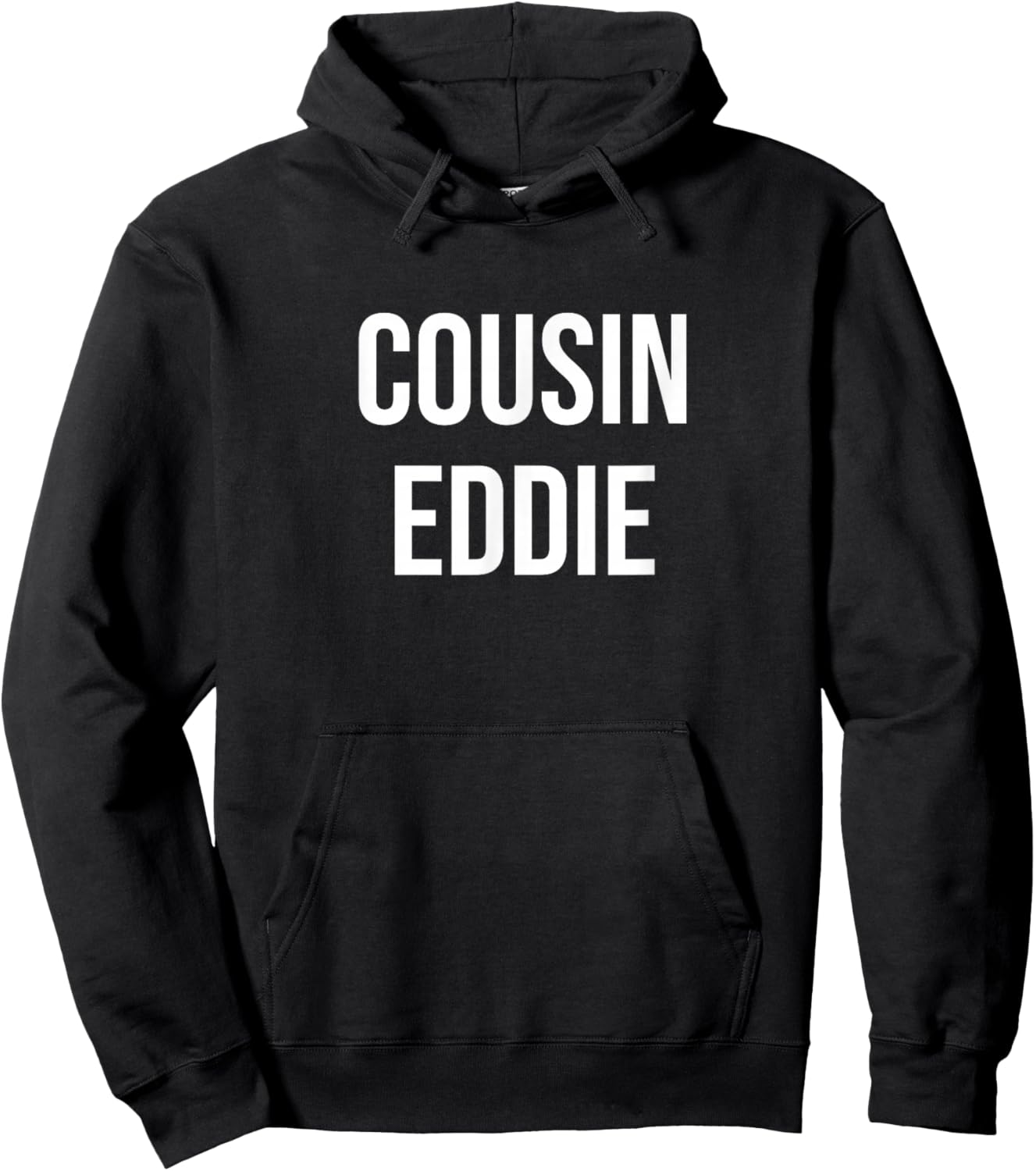 Cousin Eddie -Adults Black XS Regular S Short Sleeve Christmas Funny Hoodie - Hoodie | Black
