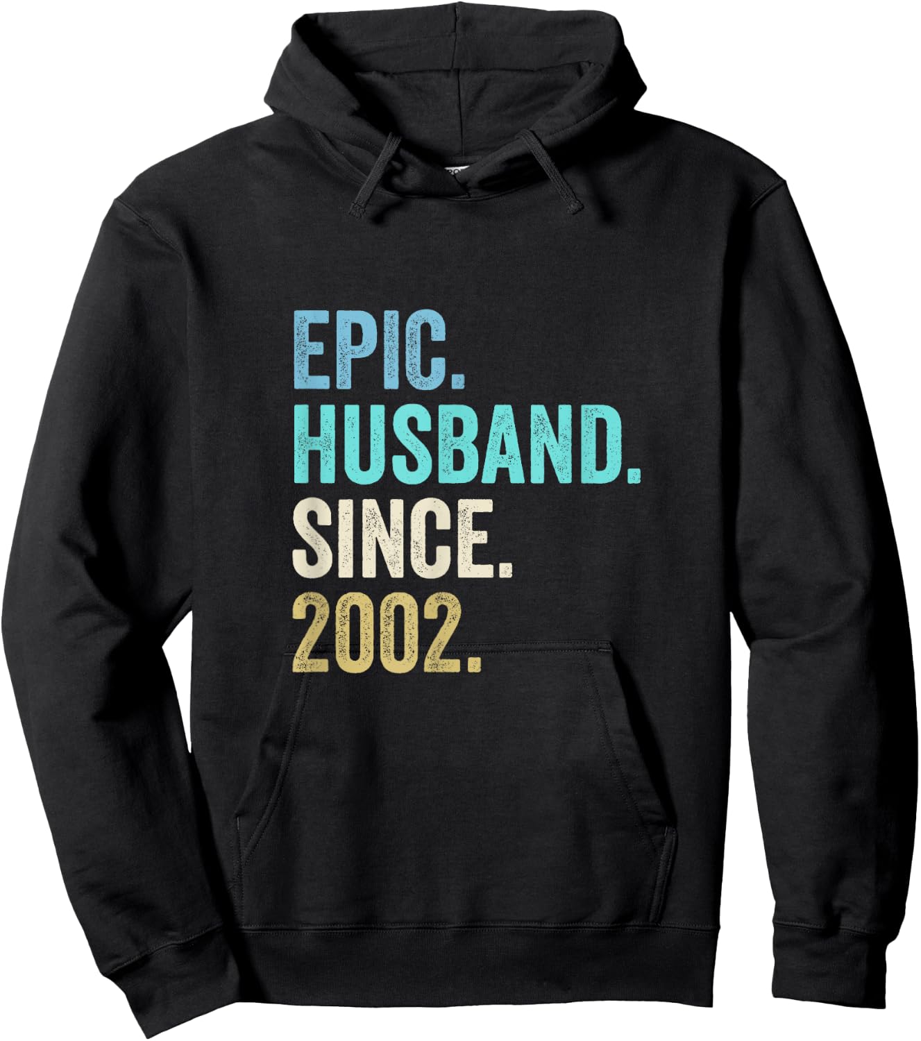 Epic Husband Since 2002 | 23rd wedding anniversary 23 years Hoodie - Hoodie | Black