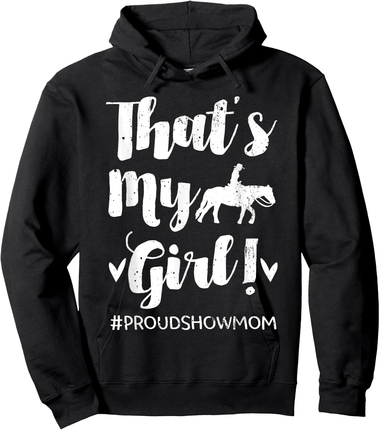 Horse Show Mom Equestrian Jockey Showjumping Mother's Day Hoodie - Hoodie | Black
