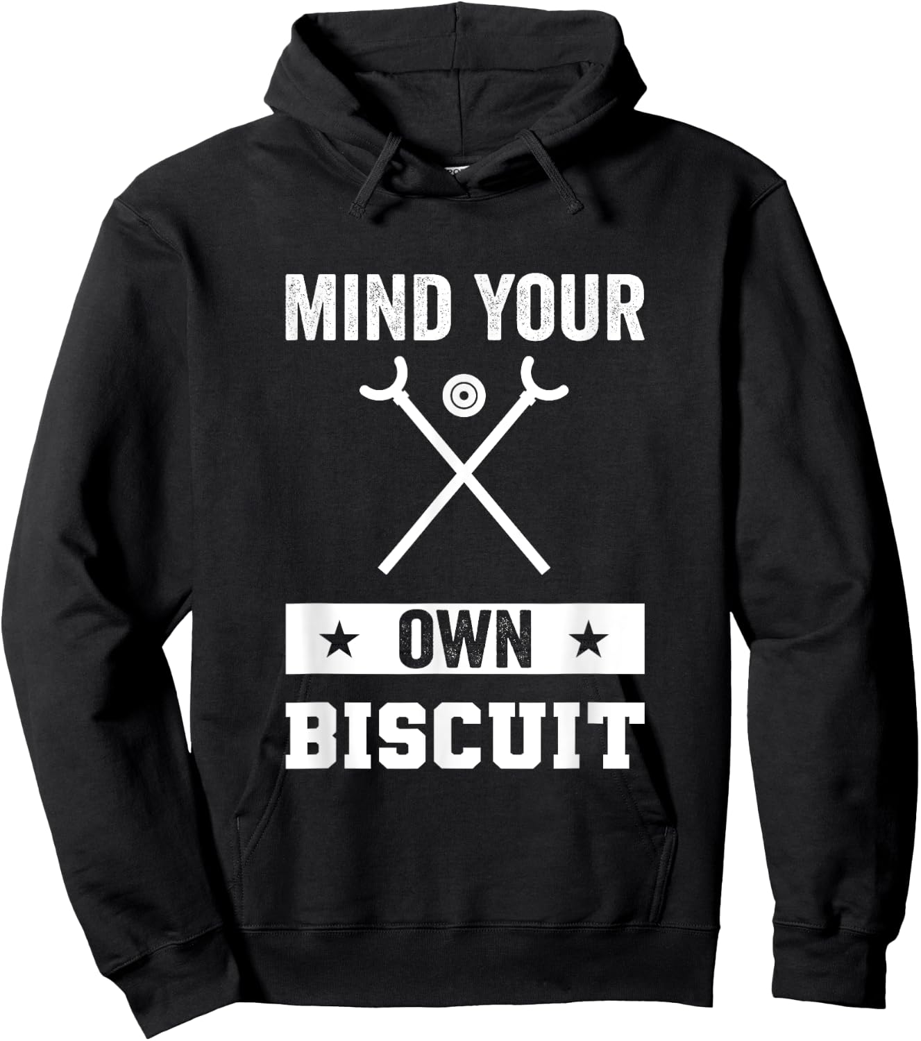 Mind Your Own Biscuit Shuffleboard Hoodie - Hoodie | Black