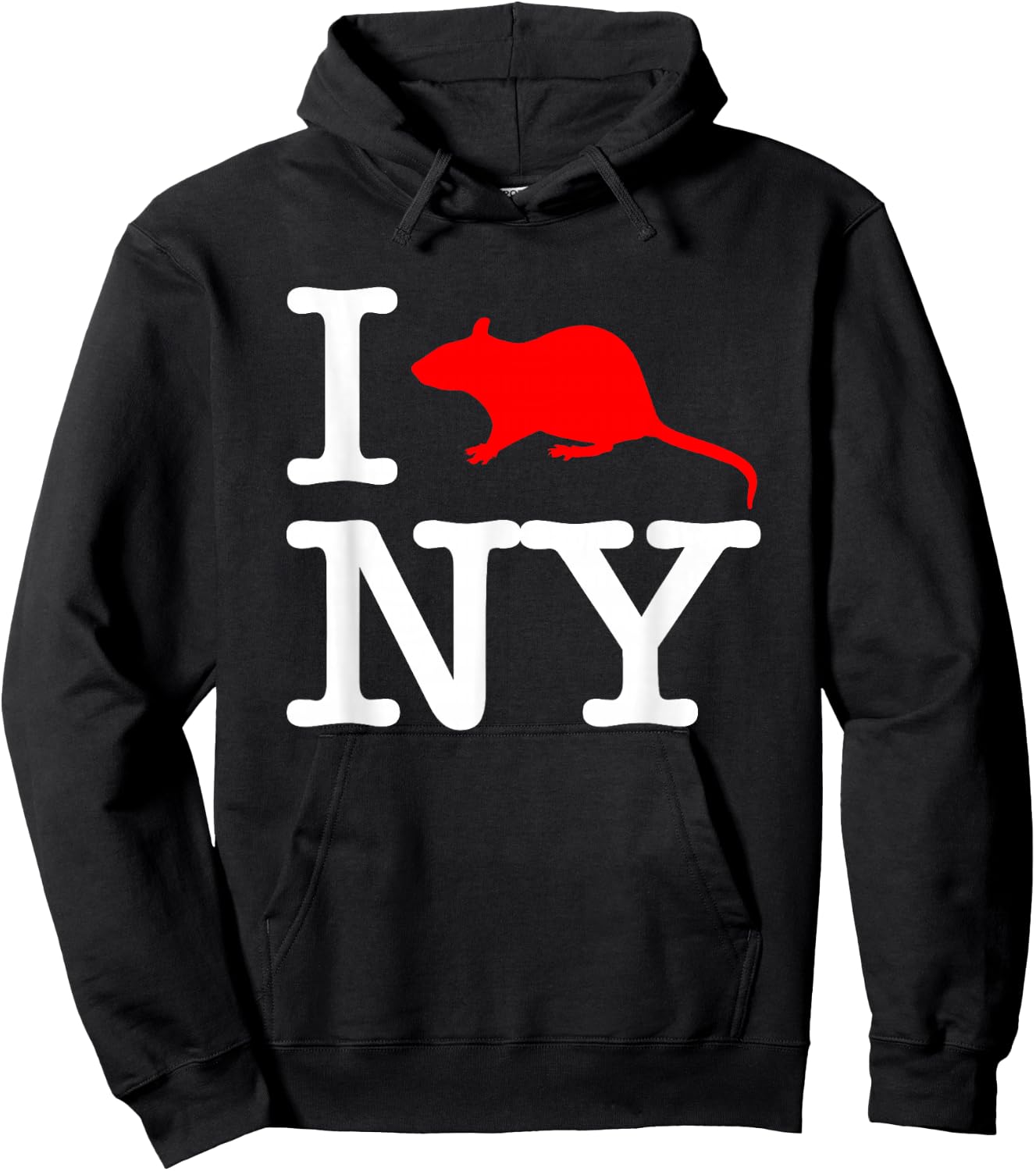 I Rat NY - Funny Saying New York City NYC New York Hoodie - Hoodie | Black
