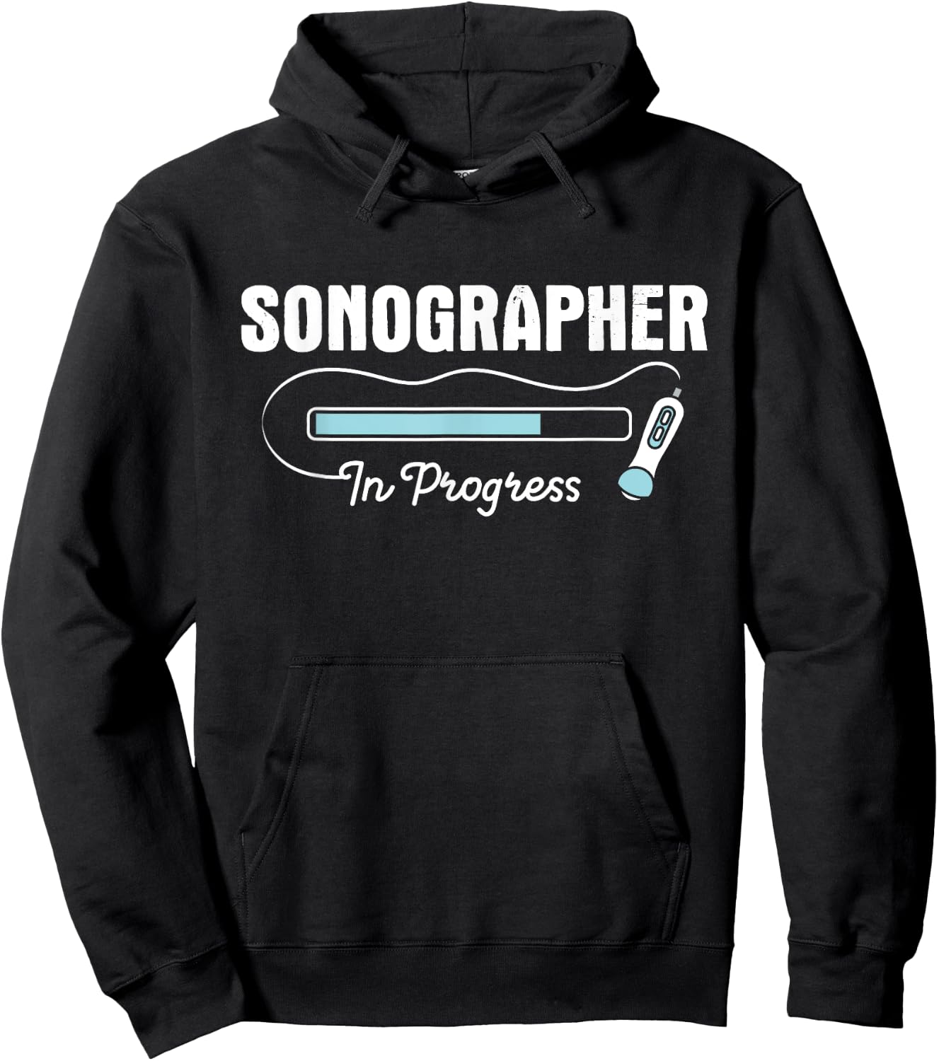 Sonographer In Progress - Ultrasound Tech Medical Sonography Hoodie - Hoodie | Black