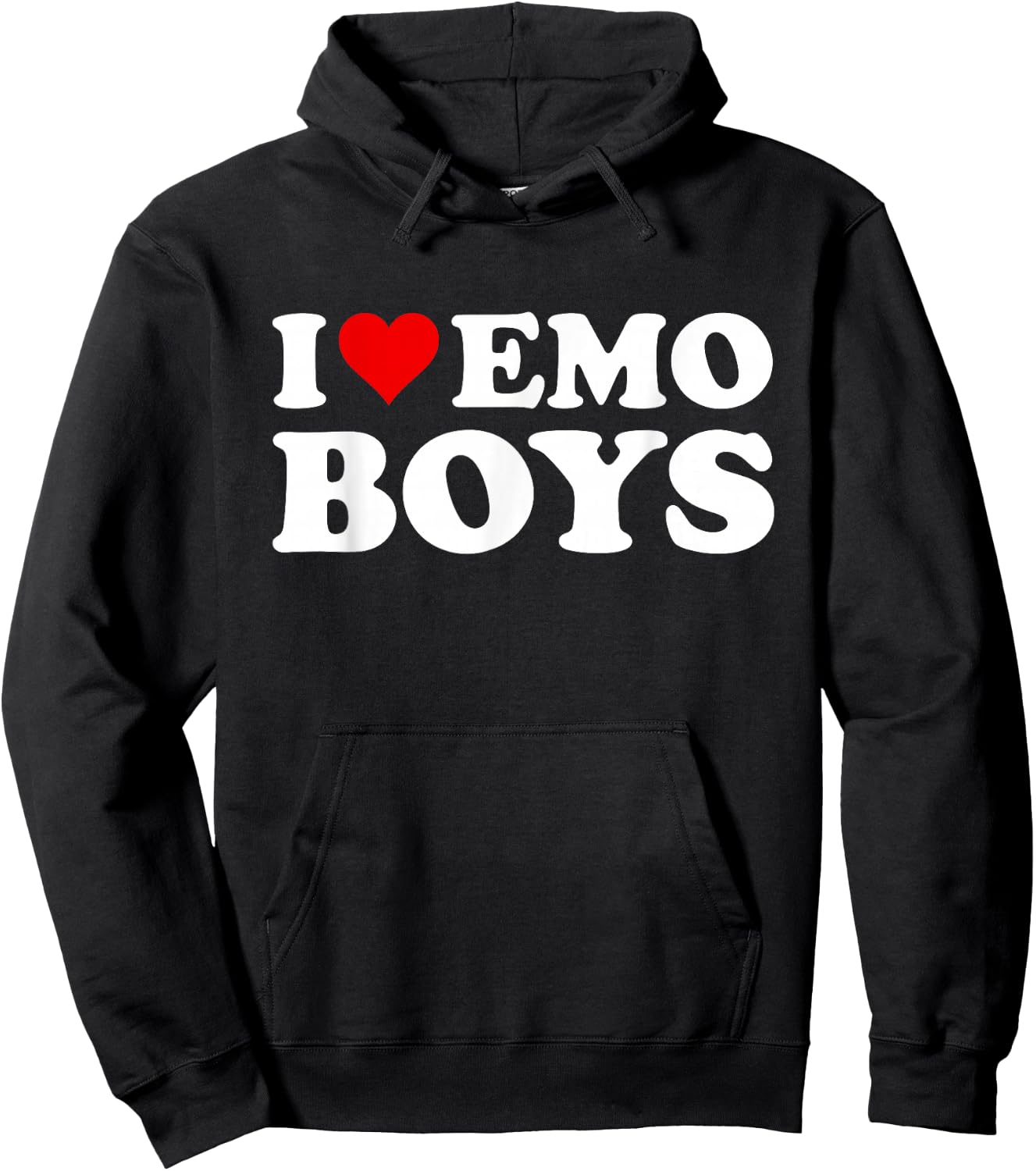 I Love Emo Boys Hoodie - Hoodie | Black