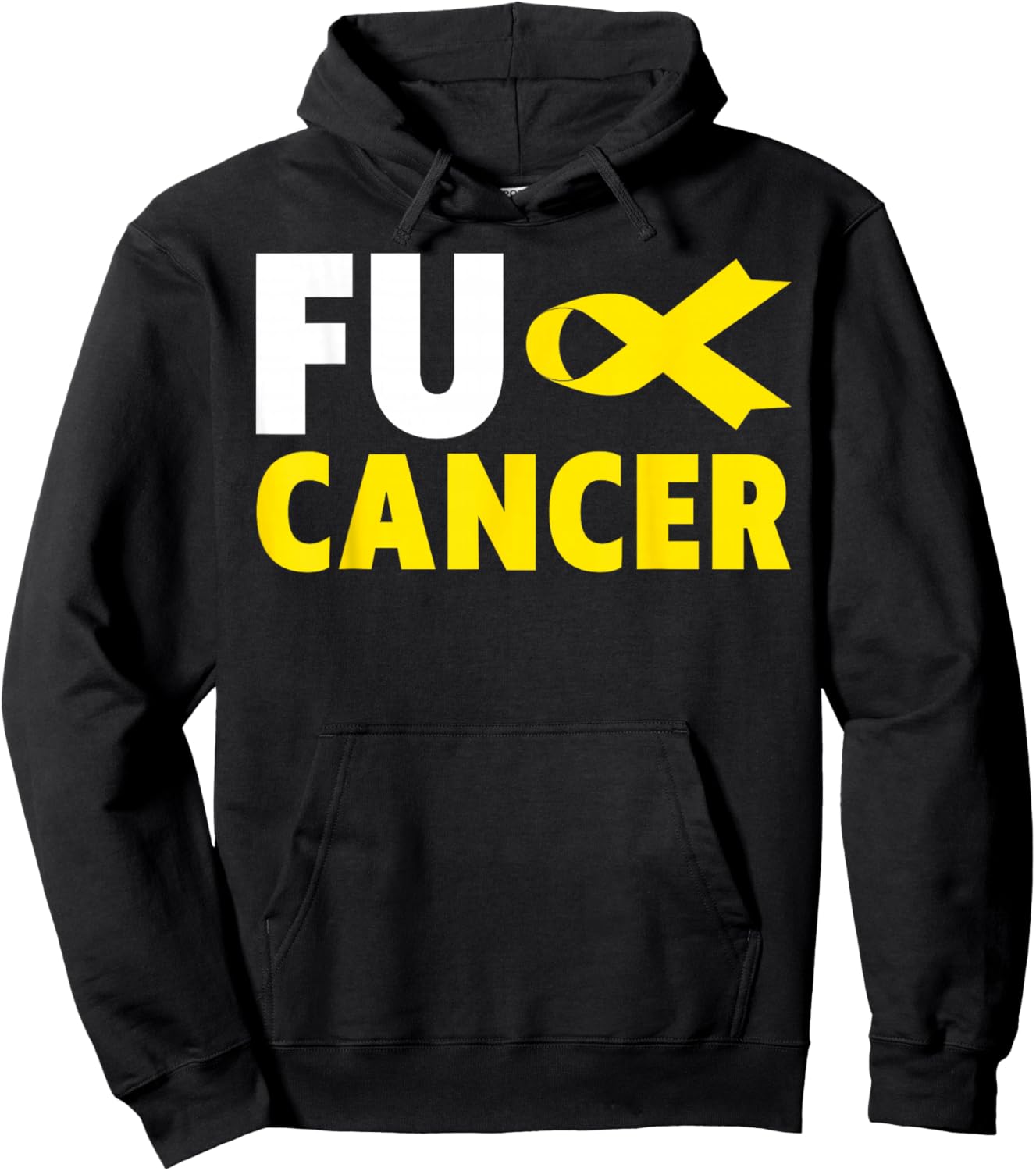 Fuck Cancer - Fuck Childhood Cancer Awareness Hoodie - Hoodie | Black