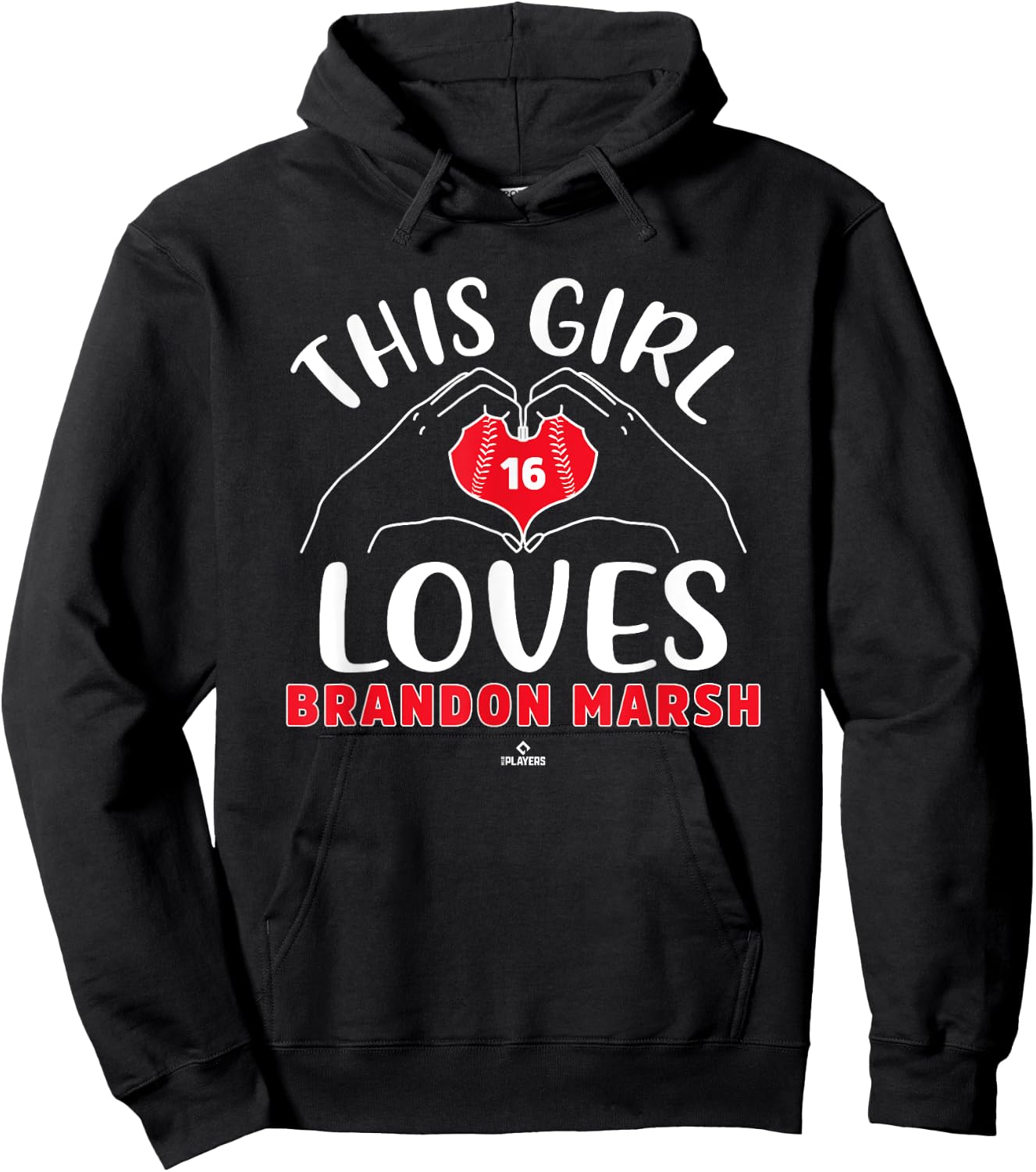 This Girl Loves Brandon Marsh Philadelphia MLBPA Hoodie - Hoodie | Black