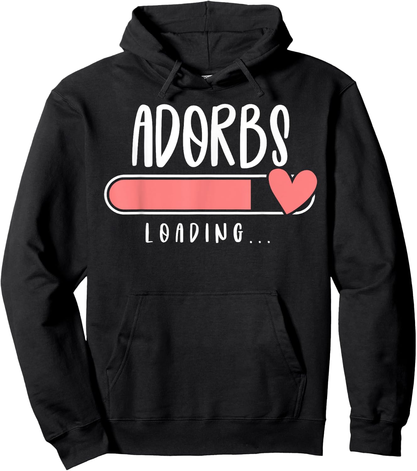 ADORBS Loading for Pregnancy Announcement Hoodie - Hoodie | Black