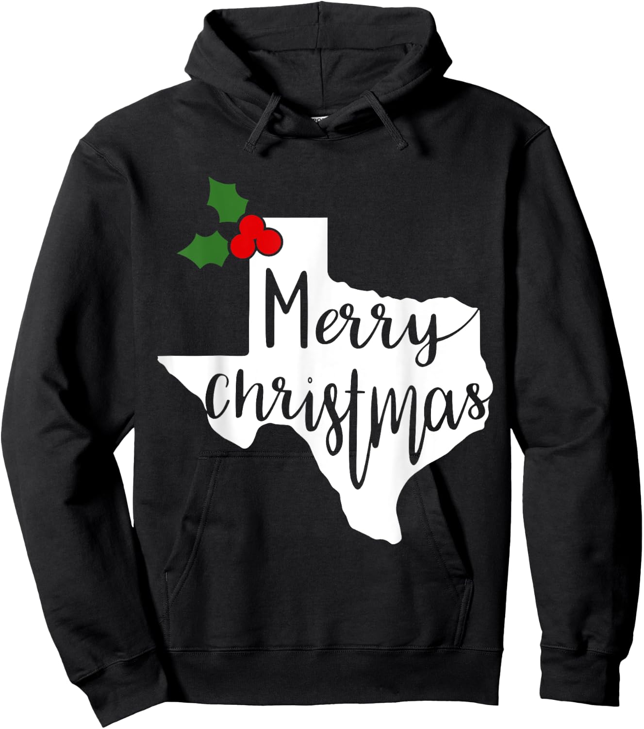 Merry Texmas Texas Christmas Hoodie - Hoodie | Black