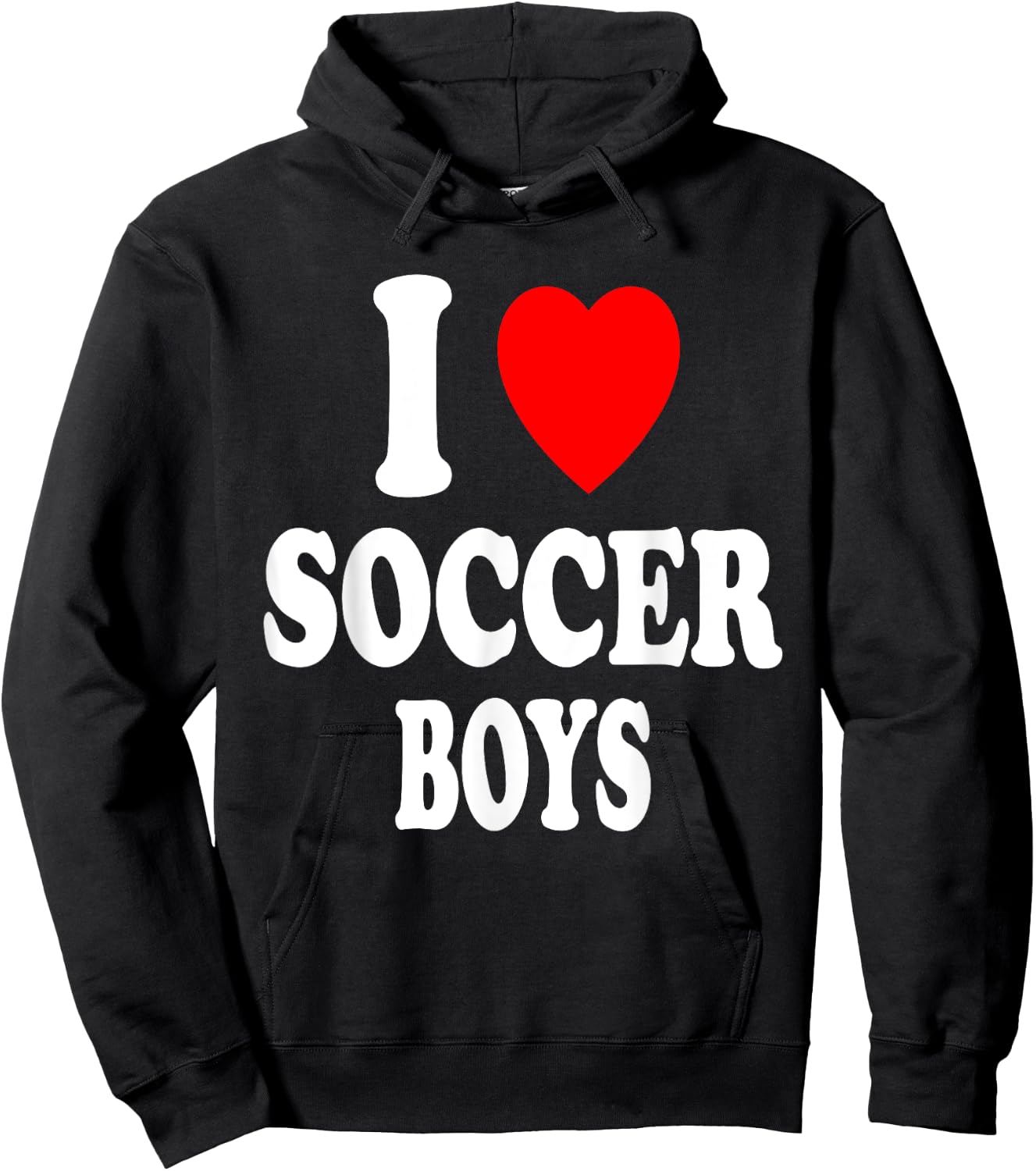 I Heart (Love) Soccer Boys Hot Sexy Athletic Attraction Hoodie - Hoodie | Black