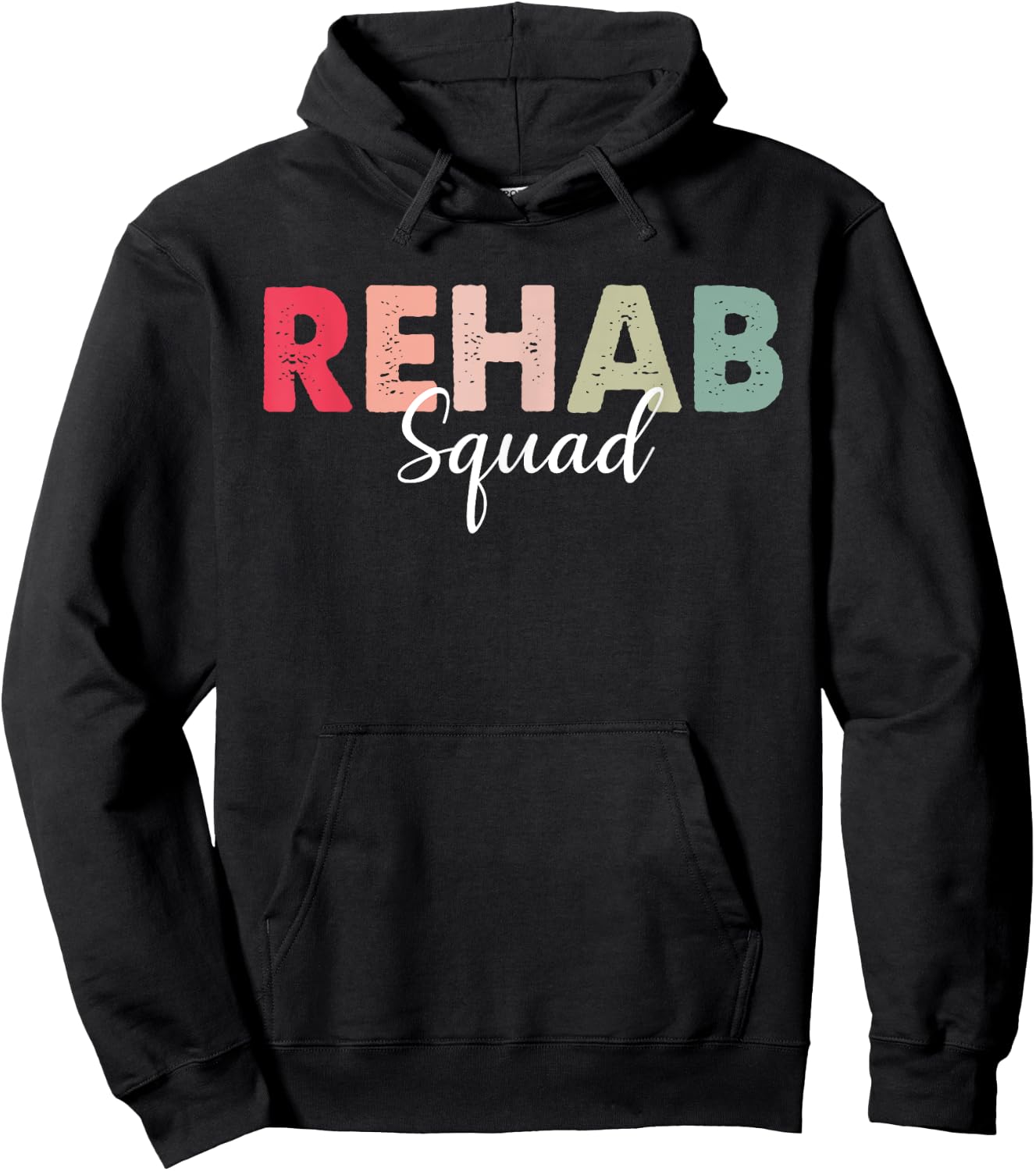 Rehab Squad Rehabilitation Awareness Week OT PT ST Vintage Hoodie - Hoodie | Black