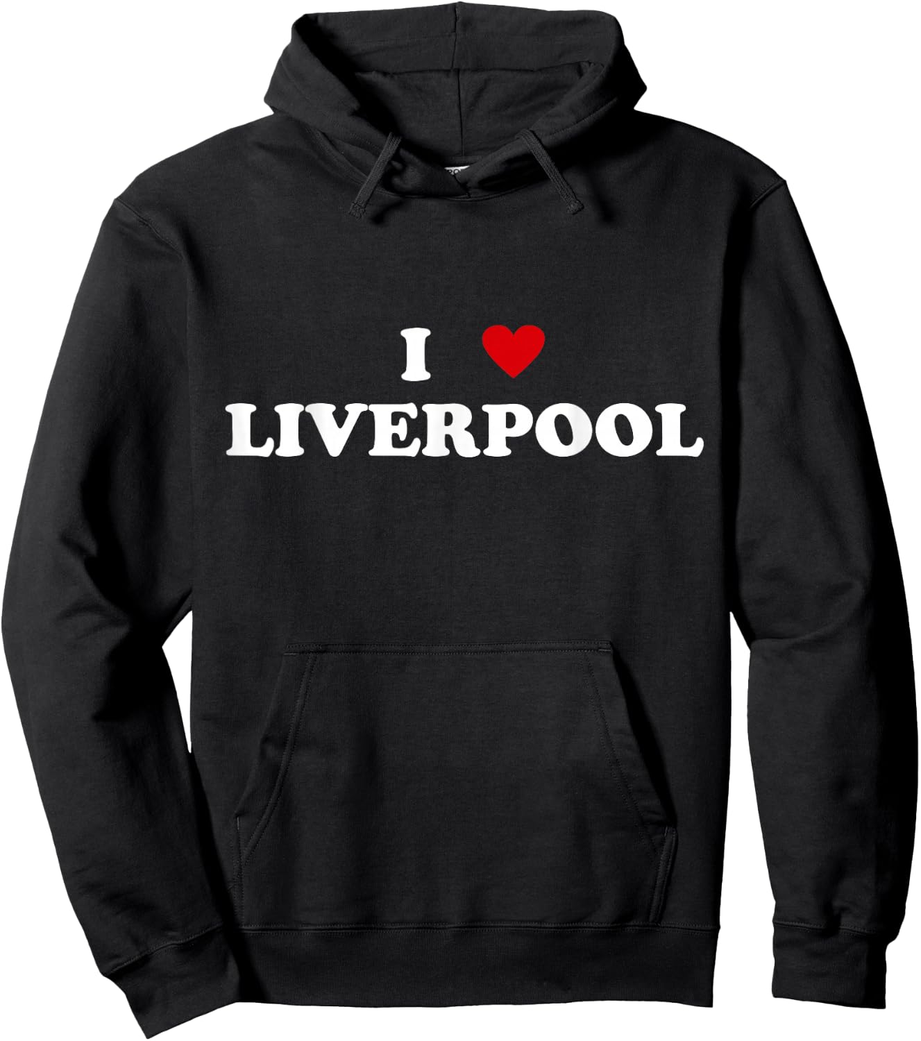 I Heart United Kingdom City - I Love Liverpool Hoodie - Hoodie | Black
