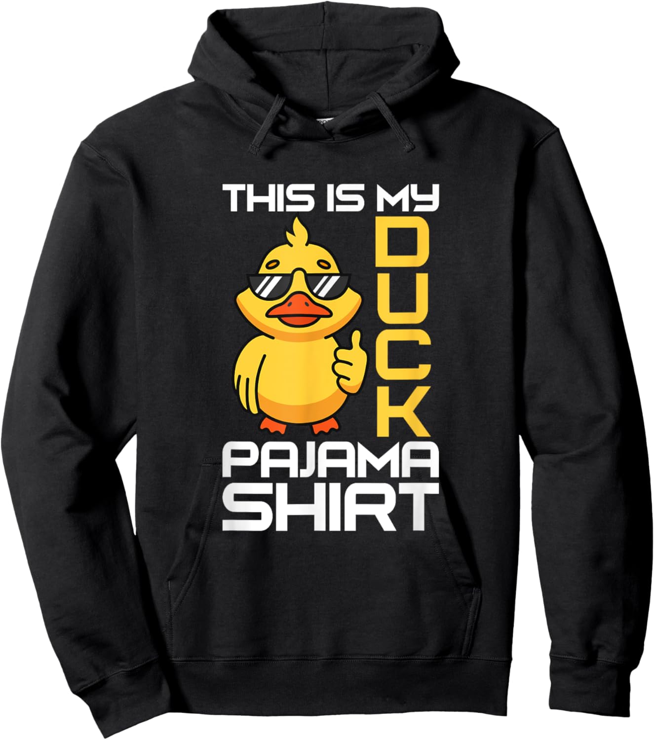 This Is My Duck Pajama Rubber Ducks Slumber Pajamas Party Hoodie - Hoodie | Black