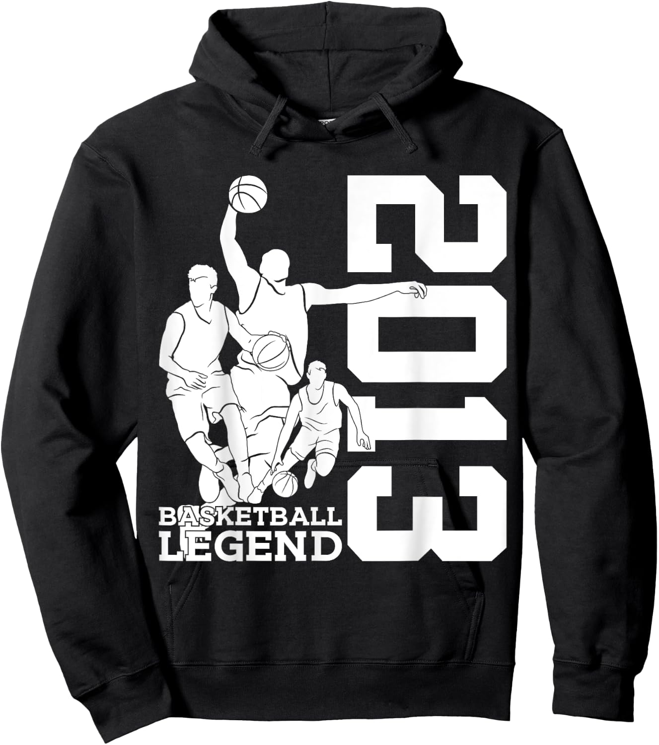 Basketball 12th Birthday Basketball Legend 2013 Hoodie - Hoodie | Black
