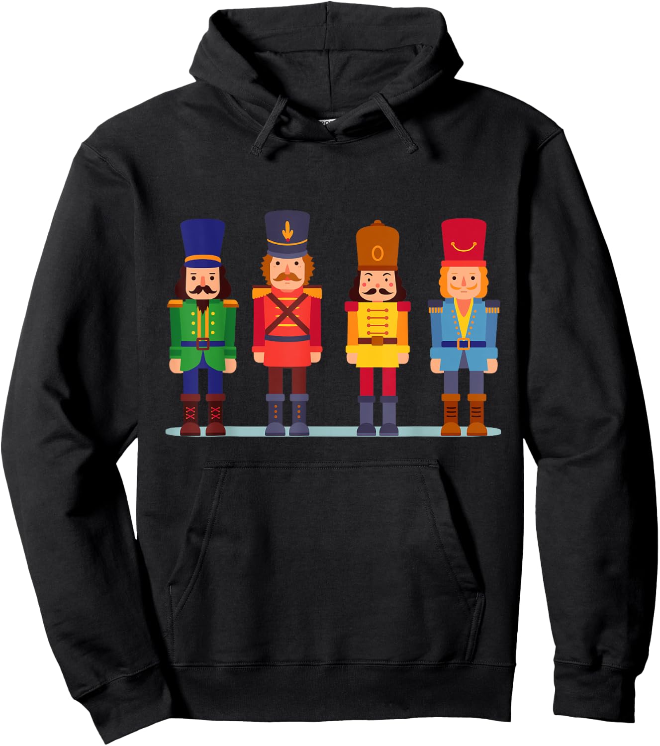 Funny Xmas Ballet Squad Toy Soldier Christmas Nutcracker Hoodie - Hoodie | Black