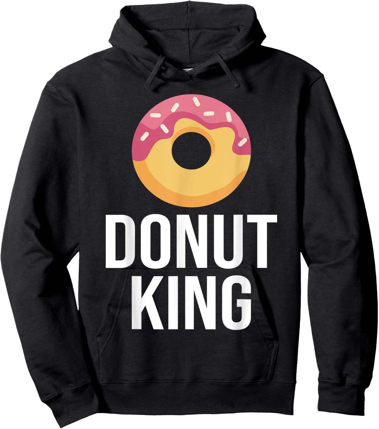 Donut King Snack Donut Hoodie - Hoodie | Black