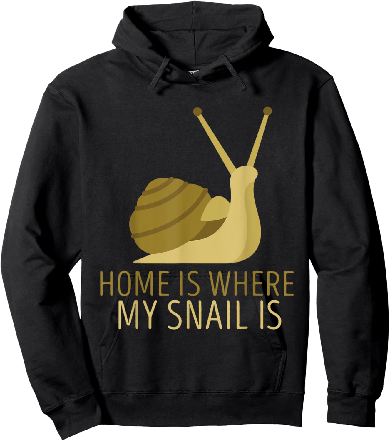 Home Is Where Snail Shell Mollusk Snails Lover Snail Hoodie - Hoodie | Black