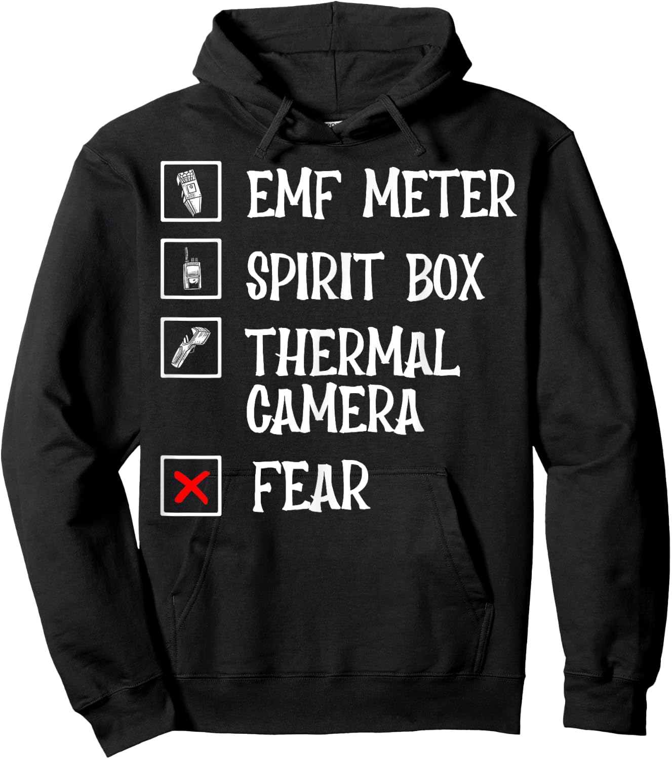 Phasmophobia - Ghost Hunter - Paranormal Investigators Hoodie - Hoodie | Black