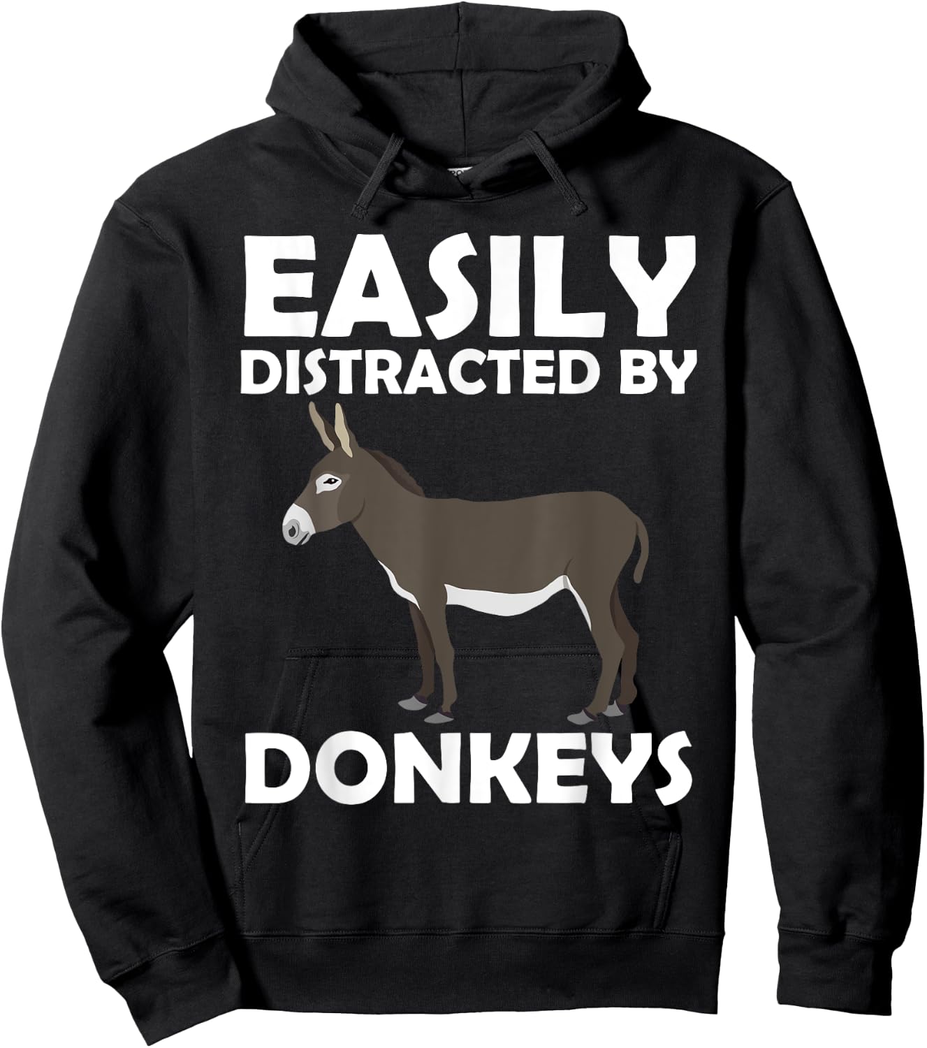 Cool Donkey Women Mule Horse Equine Safari Zookeeper Hoodie - Hoodie | Black