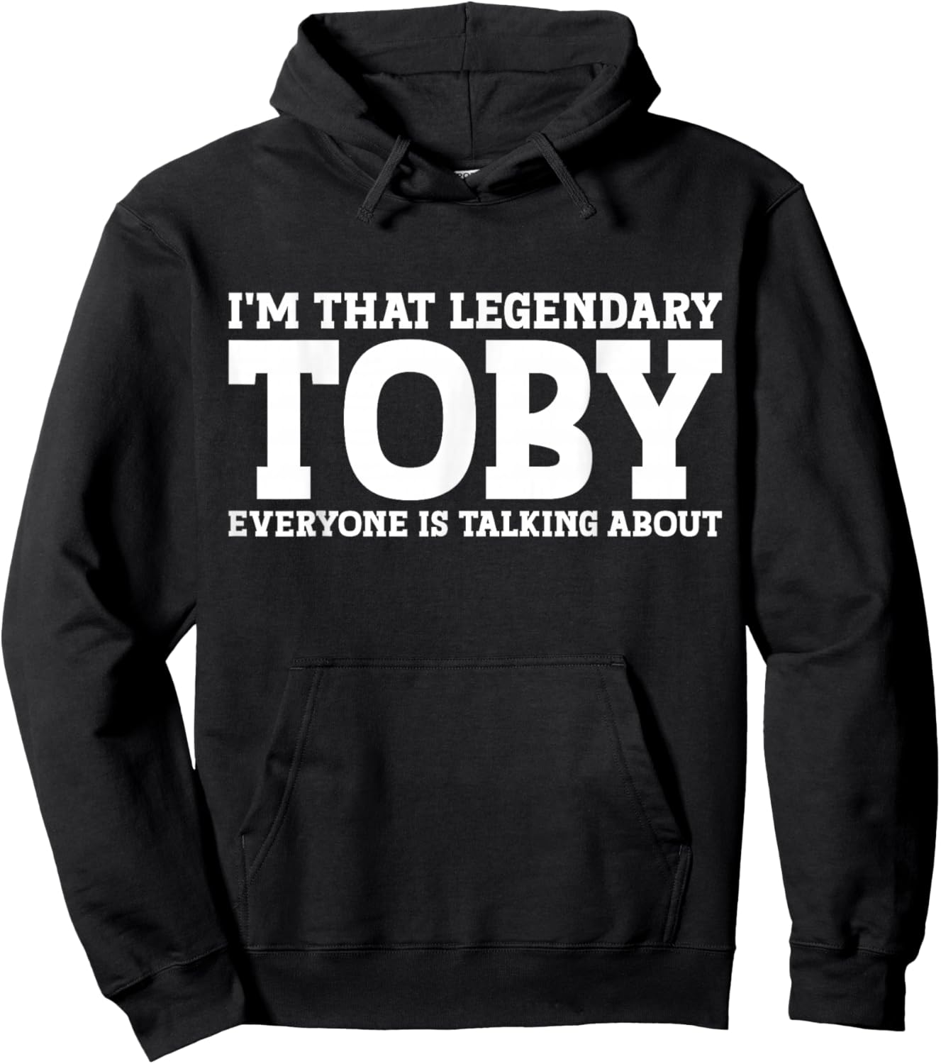 Toby Personal Name First Name Hoodie - Hoodie | Black
