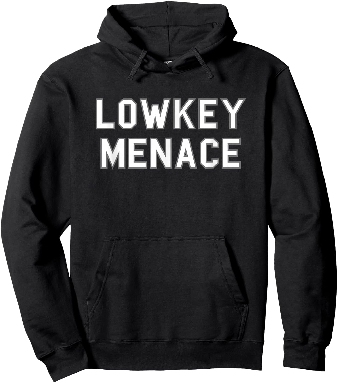 Lowkey Menace School Pride Cute Gag Funny Fan Hoodie - Hoodie | Black