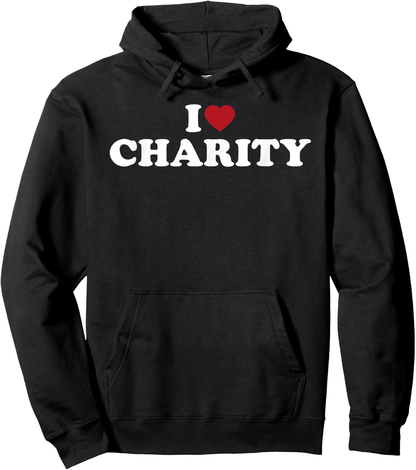 I Love Charity, I Heart Charity Hoodie - Hoodie | Black