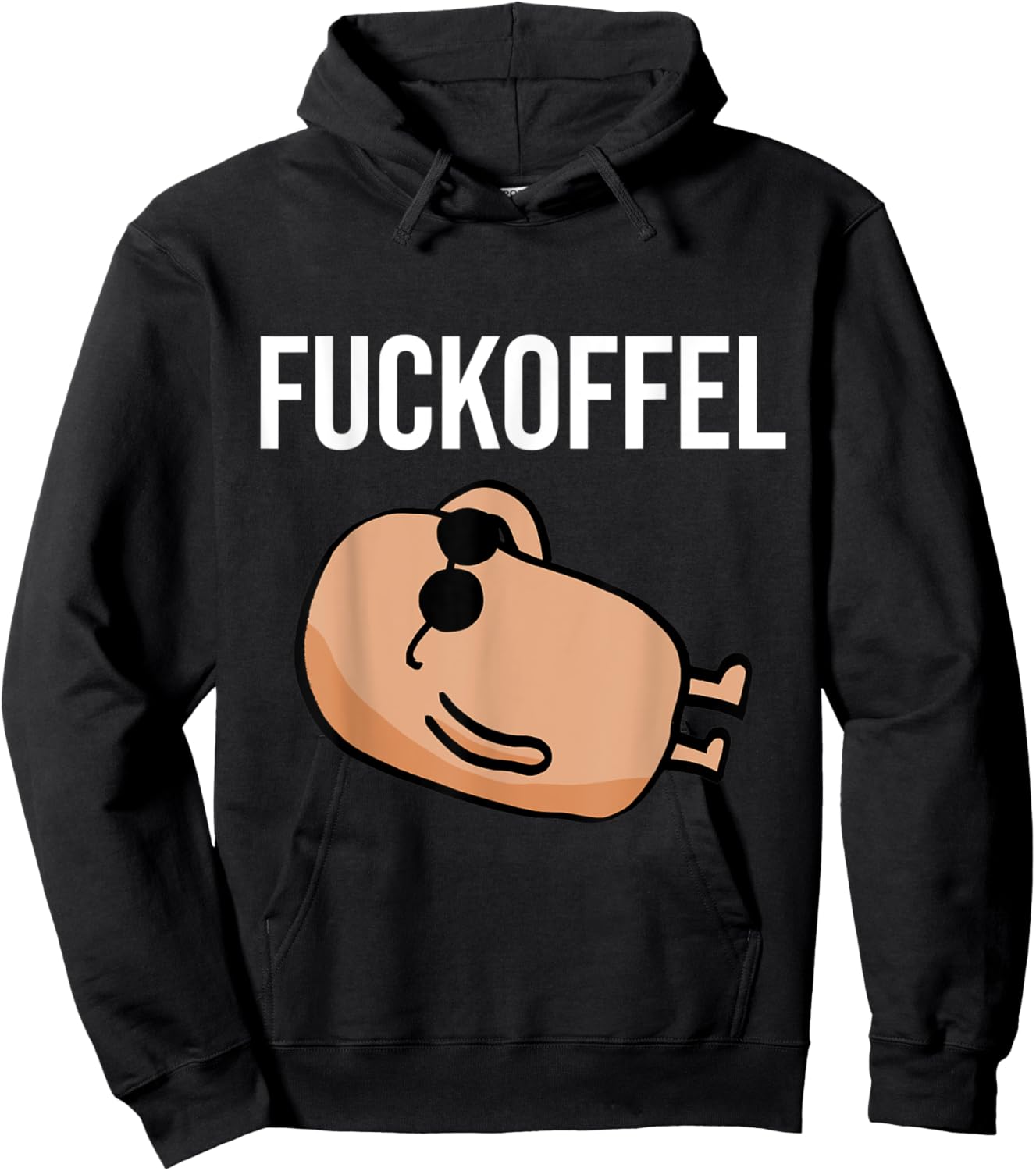 Potato Fuckoffel Funny Gift Hoodie - Hoodie | Black