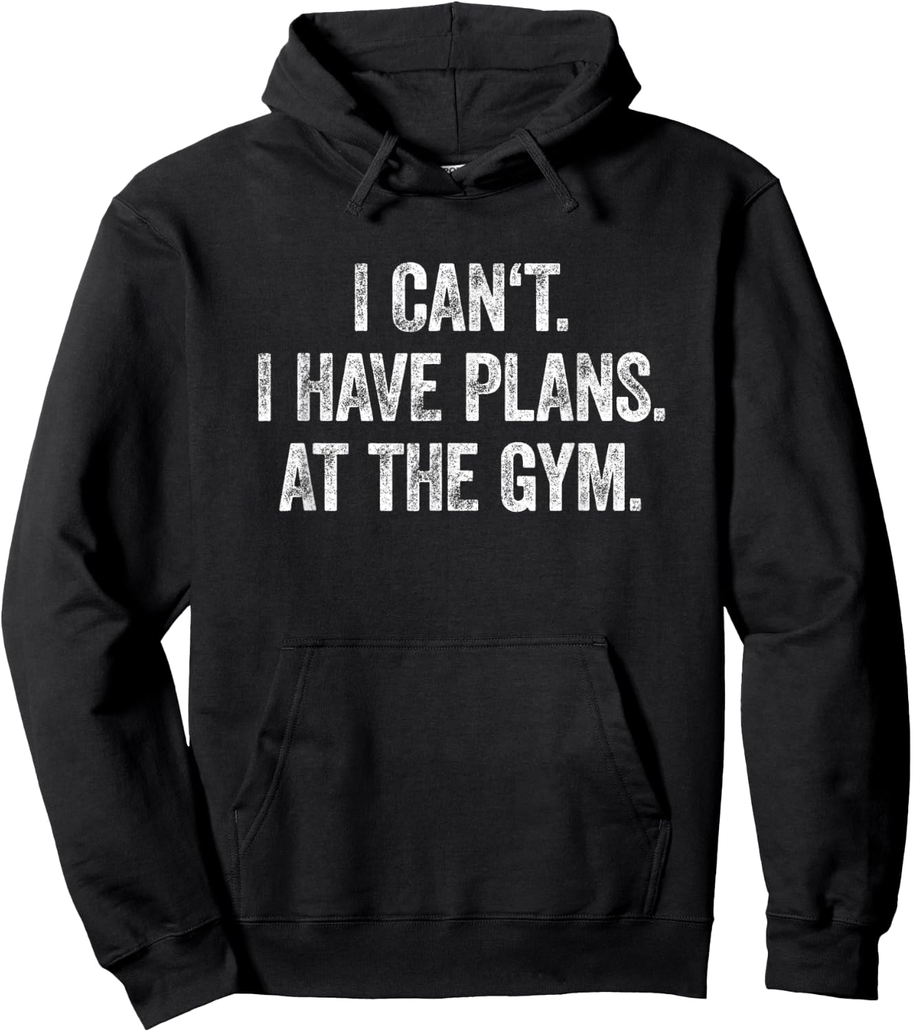 I Can't I Have Plans At The Gym Shirt Have Plans At The Gym Hoodie - Hoodie | Black
