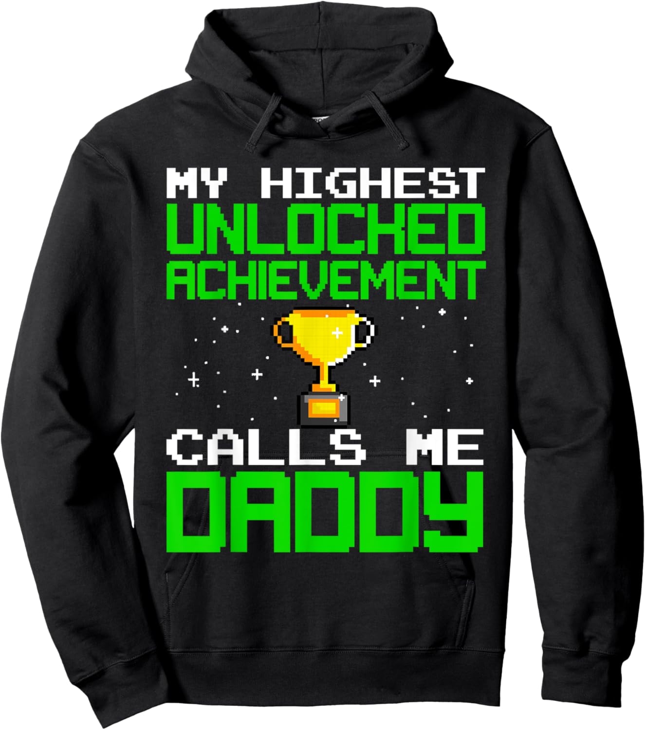 Funny Gamer Dad Boys Video Gamer Gaming Achievement Hoodie - Hoodie | Black