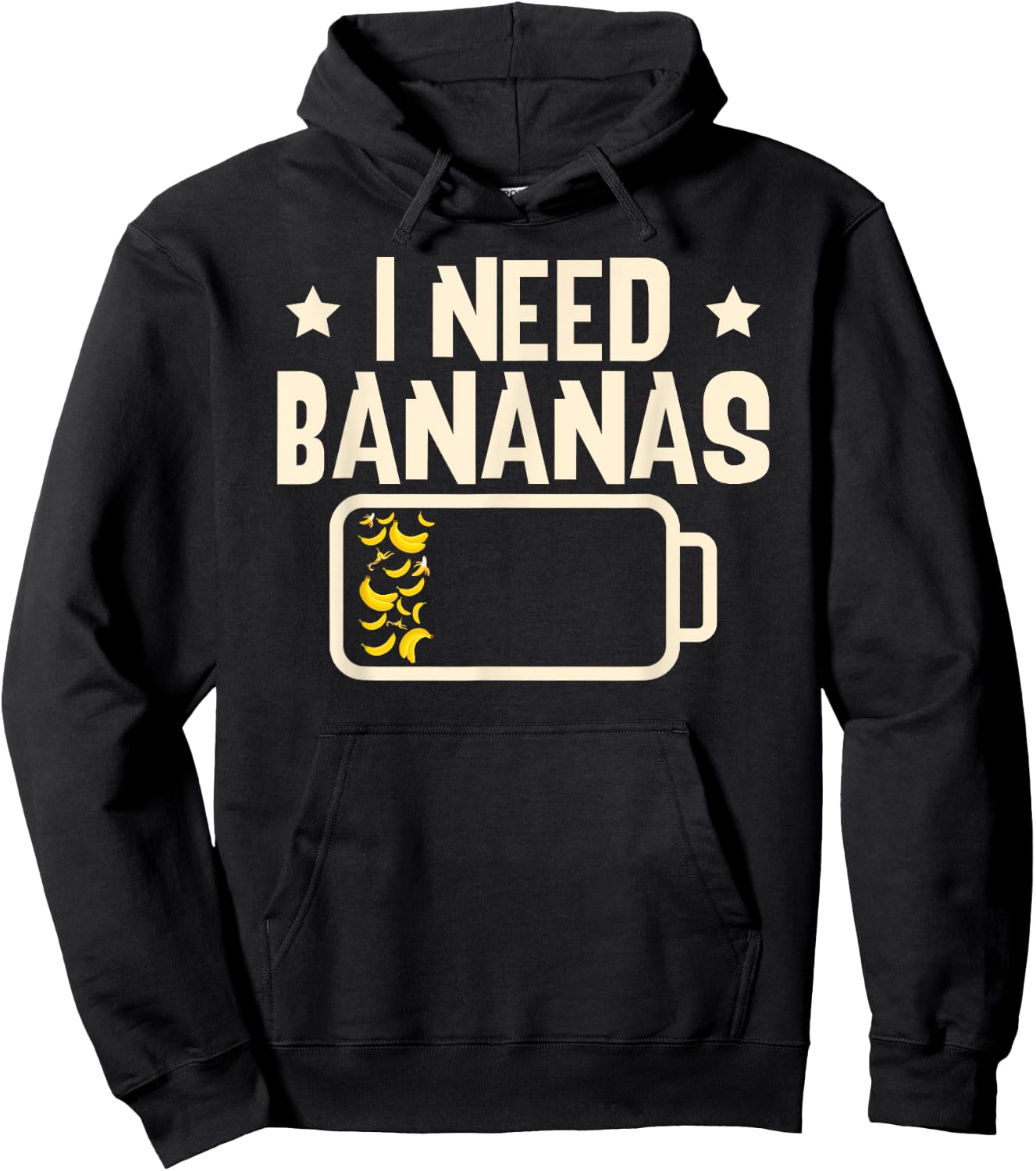I Need Bananas Fruit Banana Lover Hoodie - Hoodie | Black