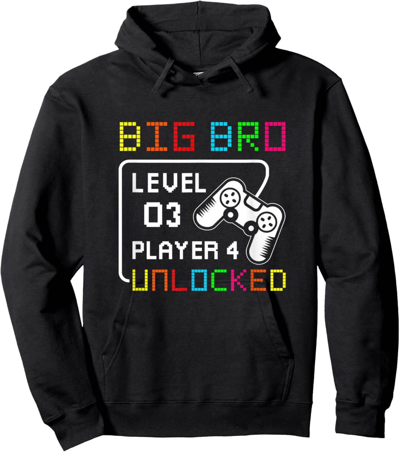 Big Bro level 3 Player 4 Unlocked Game Big Brother Again Fun Hoodie - Hoodie | Black