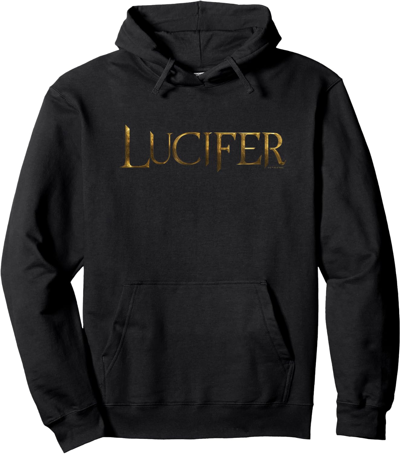 Lucifer Simple Gold Series Logo Hoodie - Hoodie | Black
