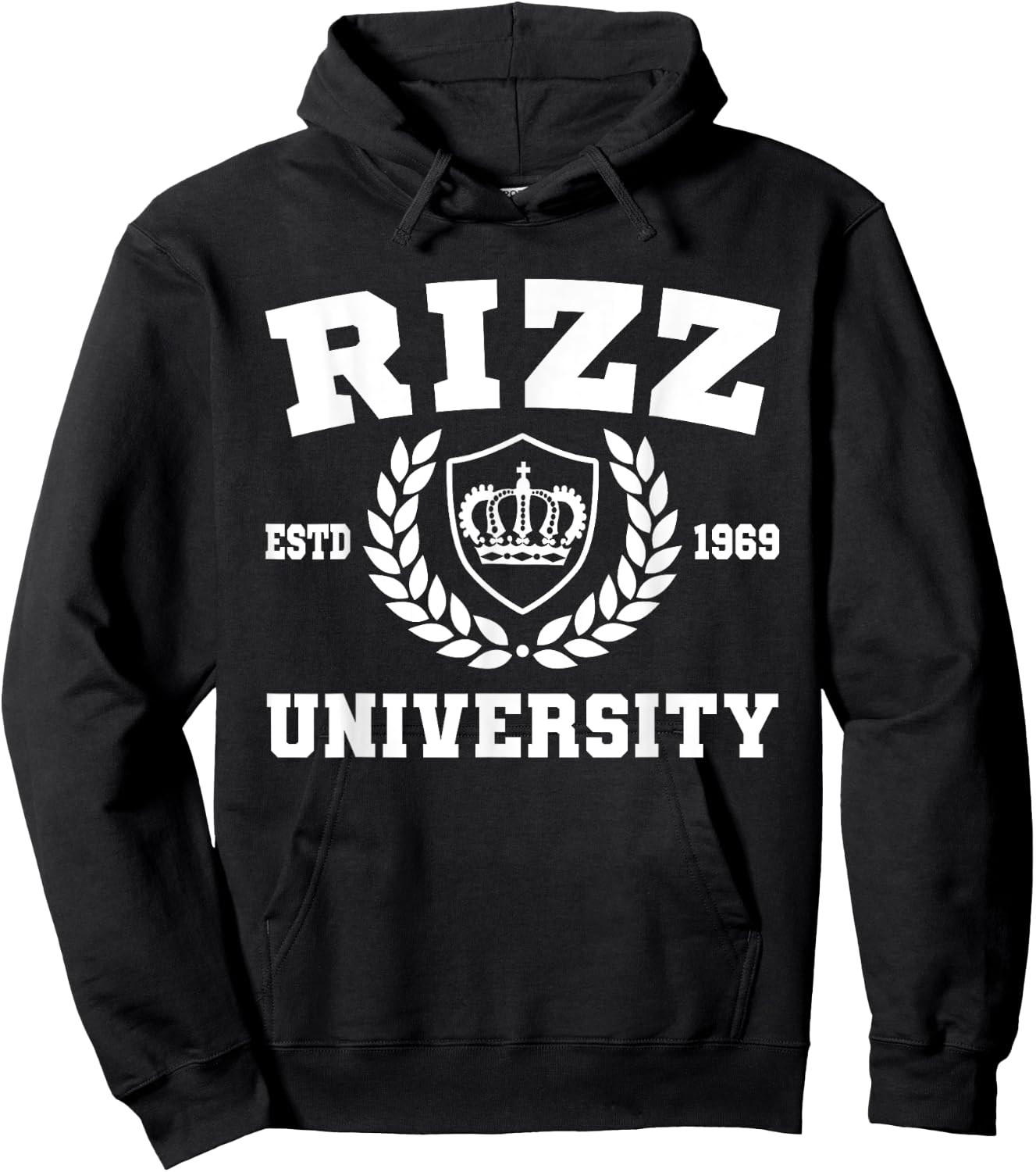 Rizz University Funny Memes W Rizz Hoodie - Hoodie | Black