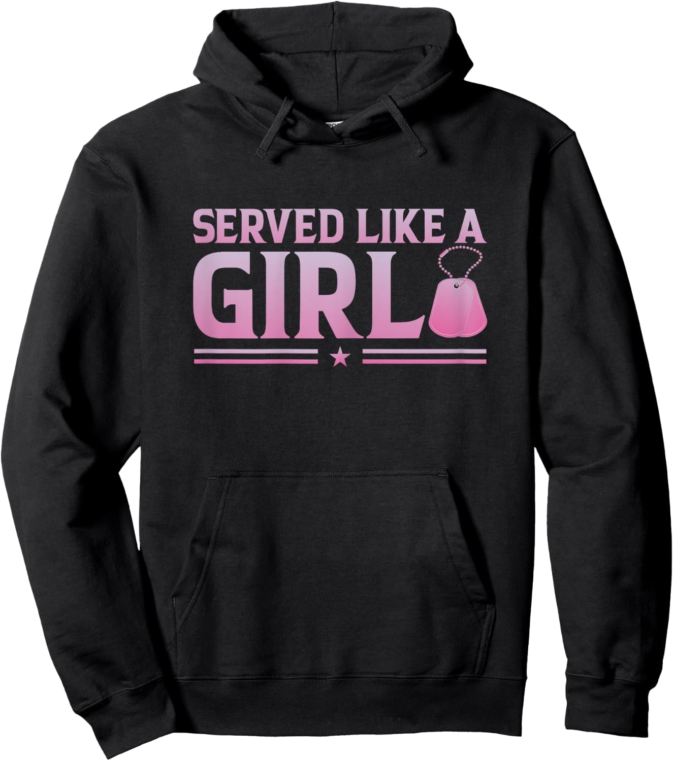 Served Like A Girl Military Veteran Women Veteran Mother Hoodie - Hoodie | Black